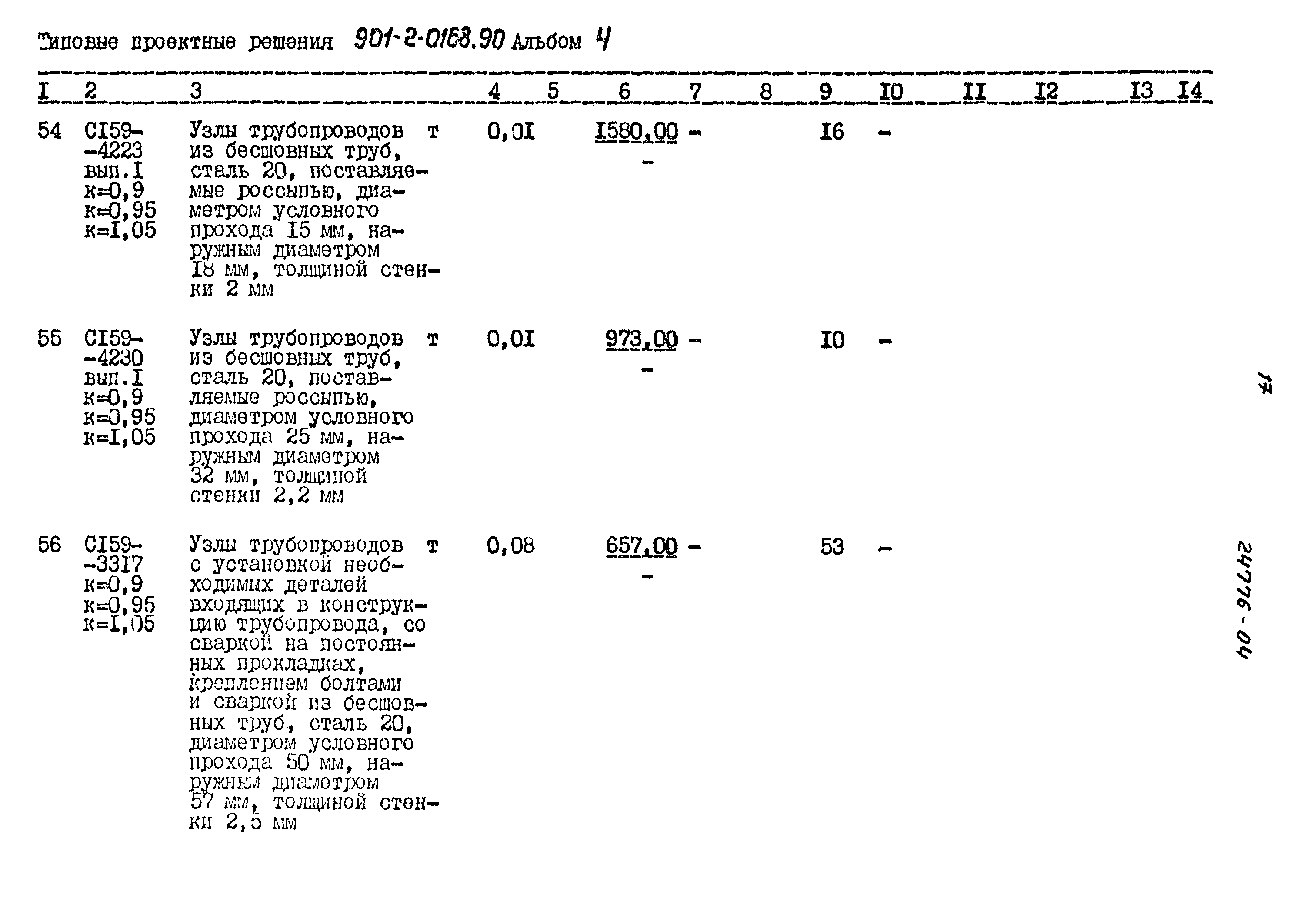 Типовые проектные решения 901-2-0168.90