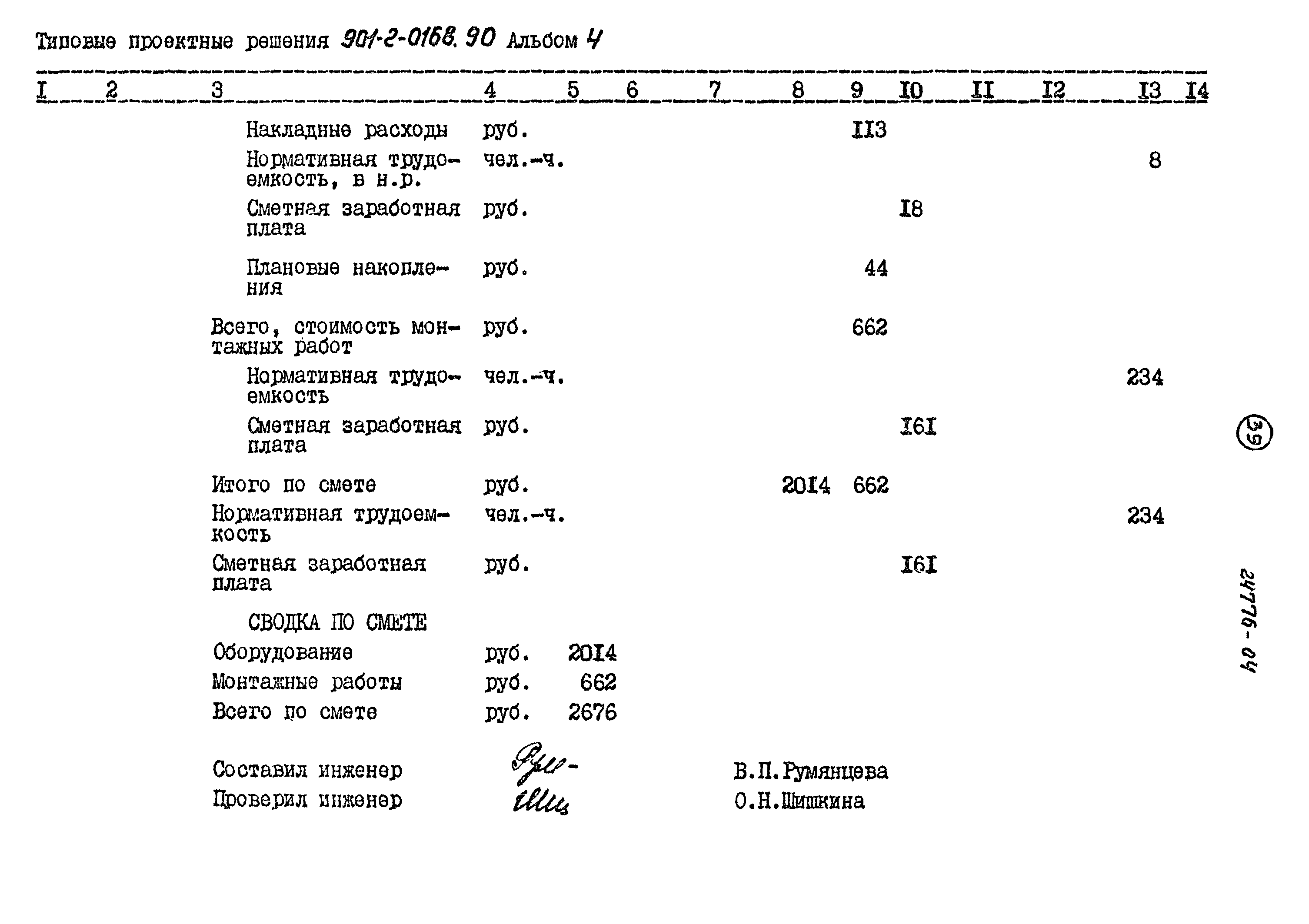 Типовые проектные решения 901-2-0168.90