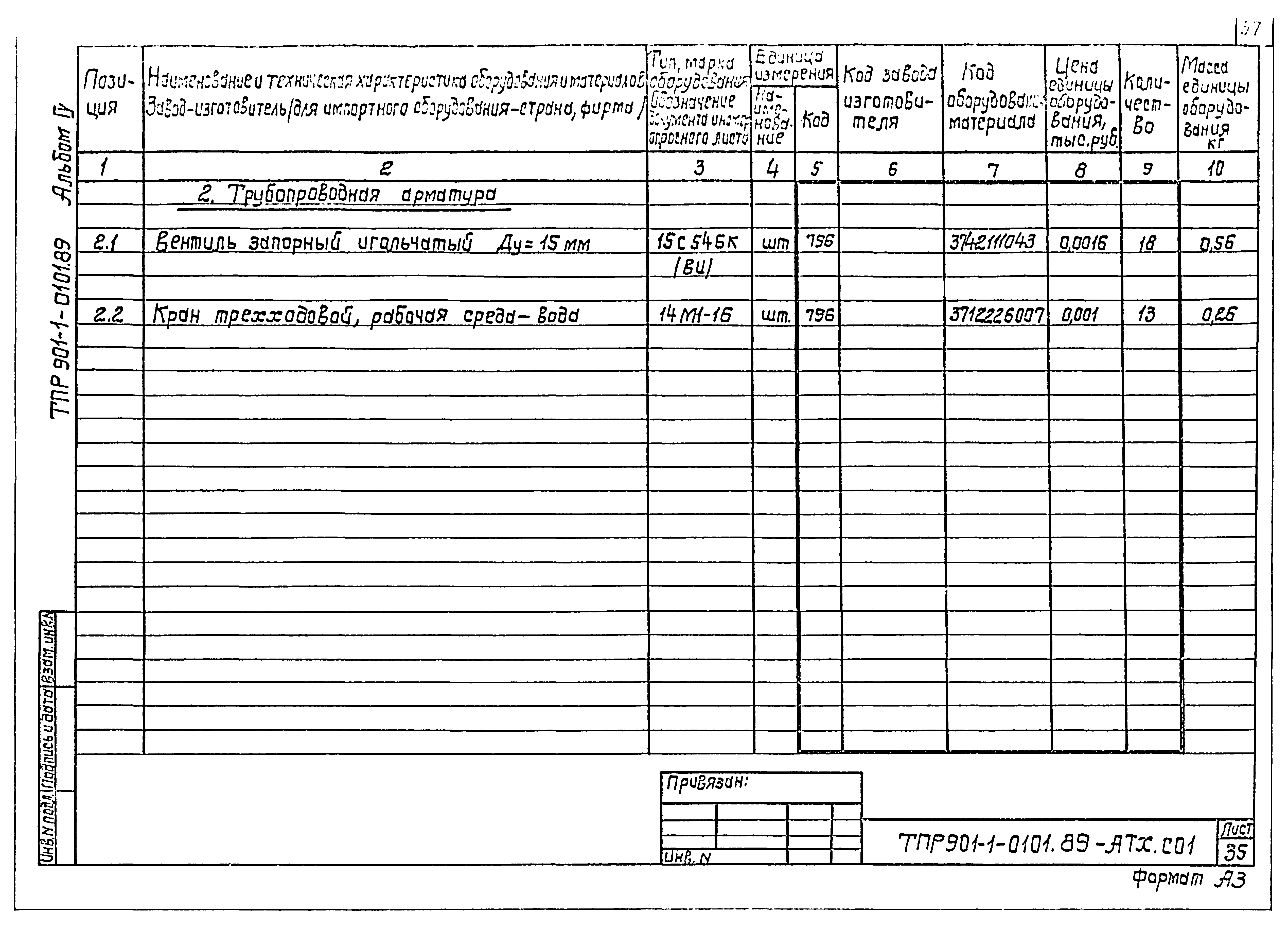 Типовые проектные решения 901-1-0101.89