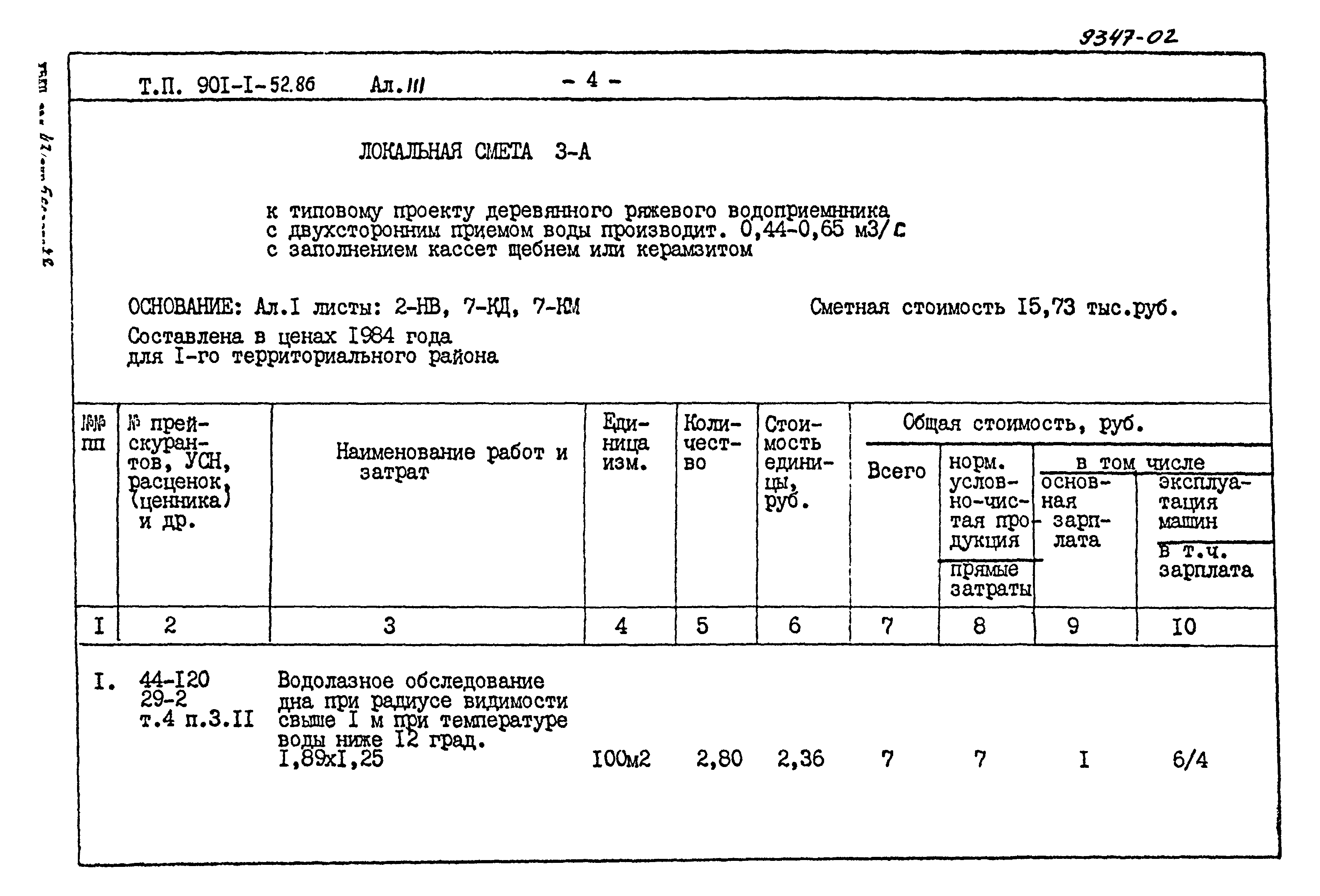 Типовой проект 901-1-52.86