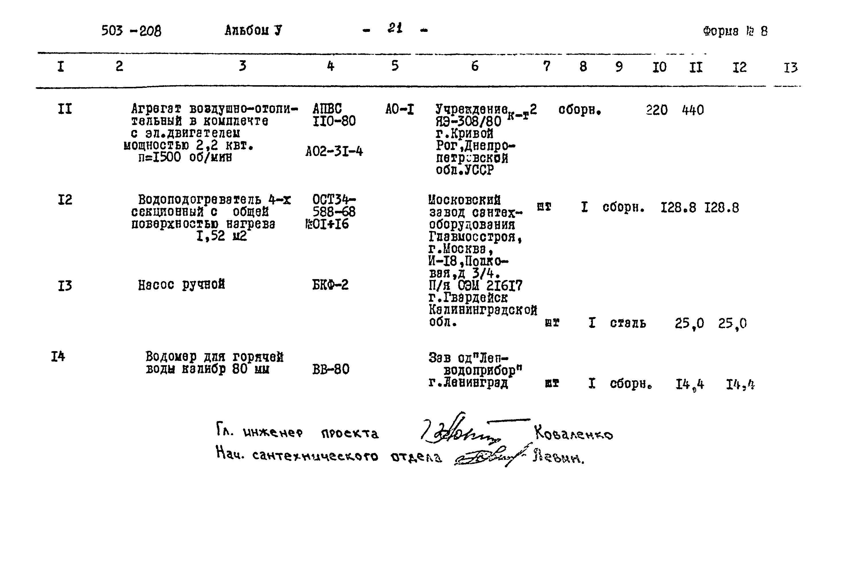 Типовой проект 503-208