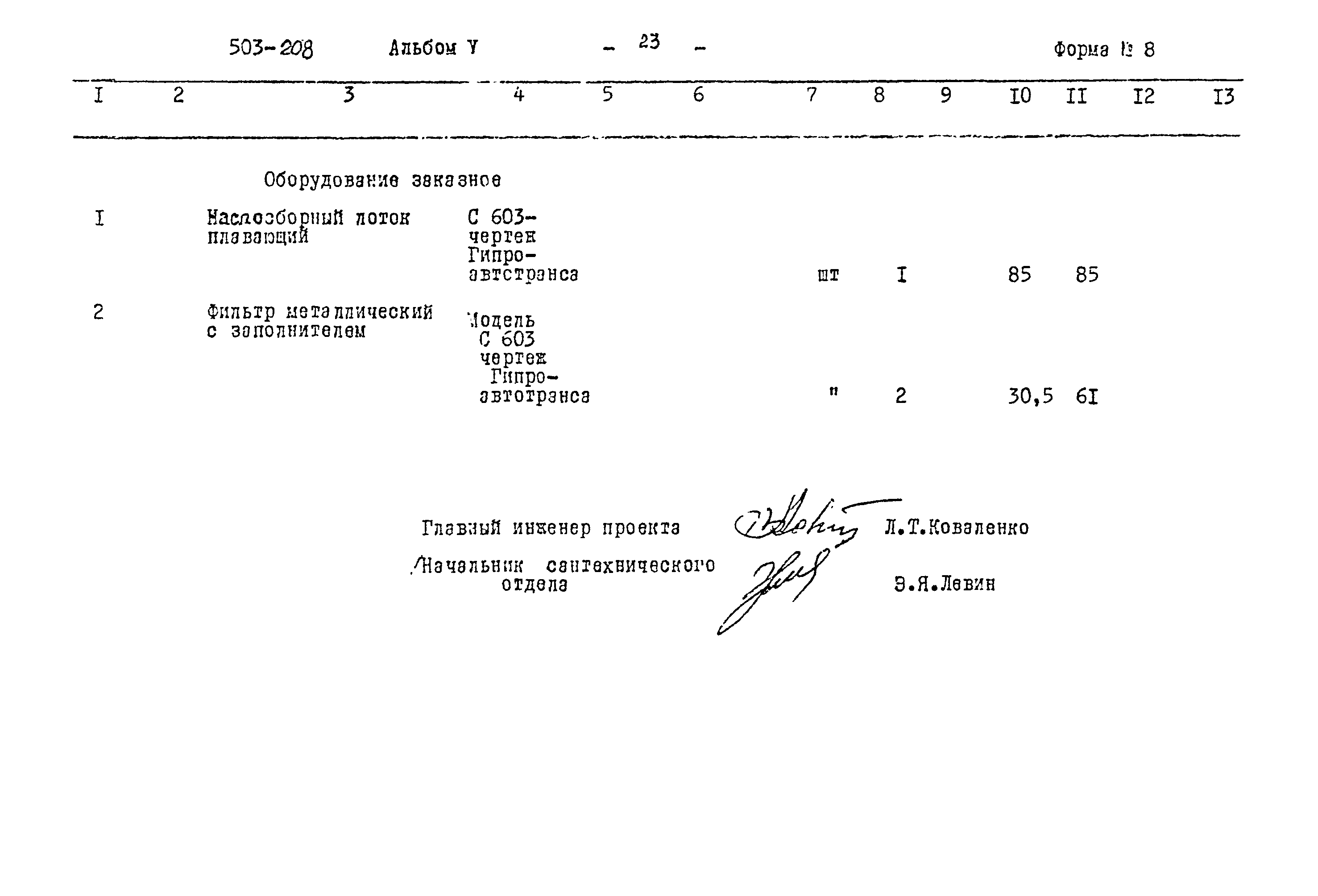 Типовой проект 503-208