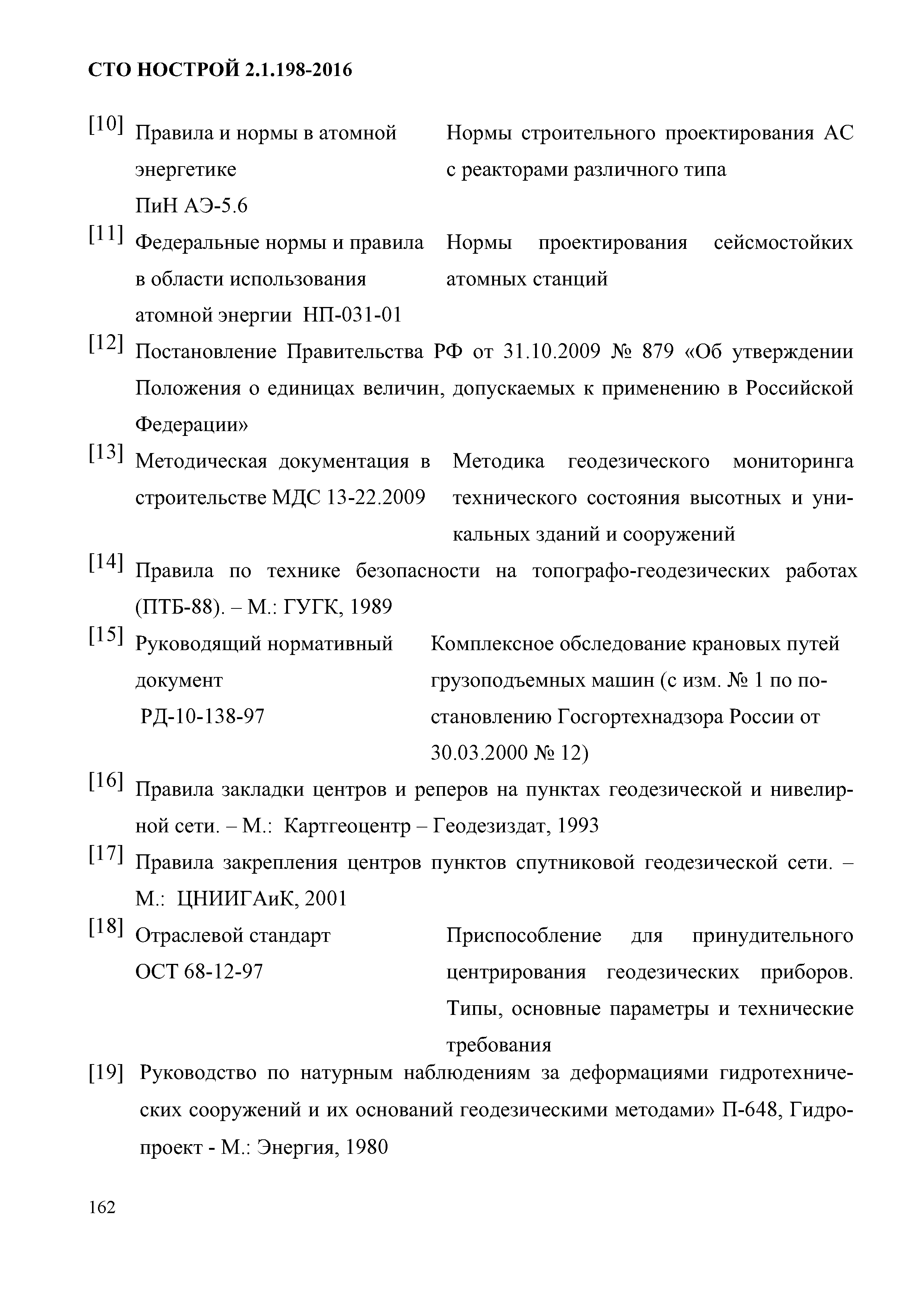 СТО НОСТРОЙ 2.1.198-2016