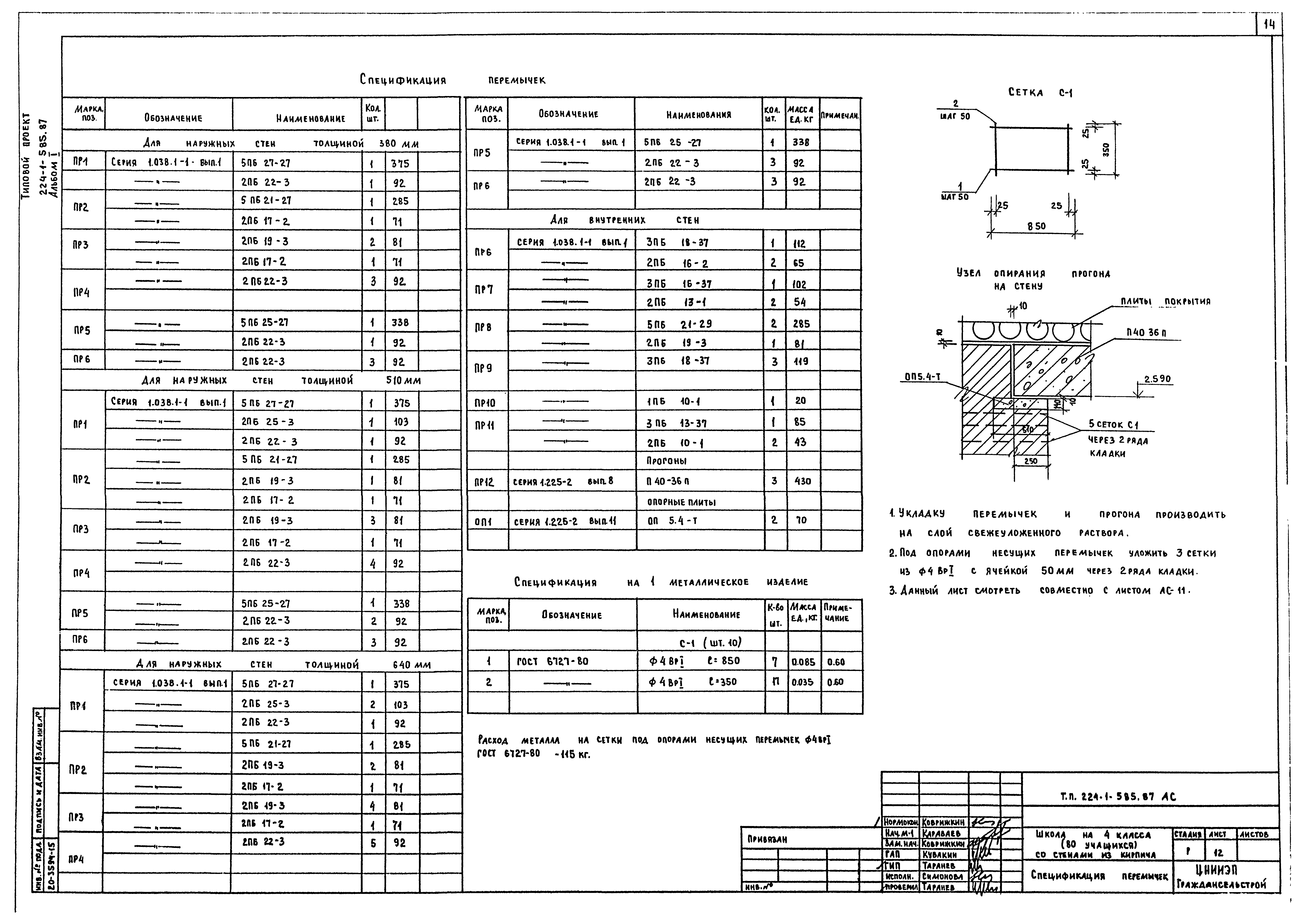 Типовой проект 224-1-585.87