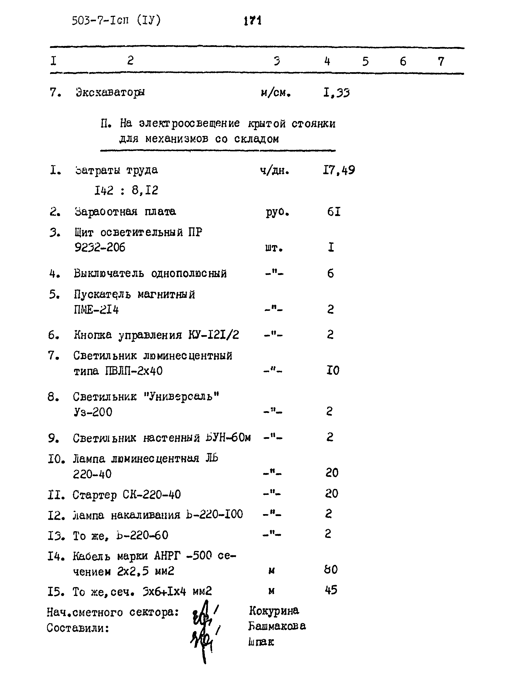 Типовой проект 503-7-1сп