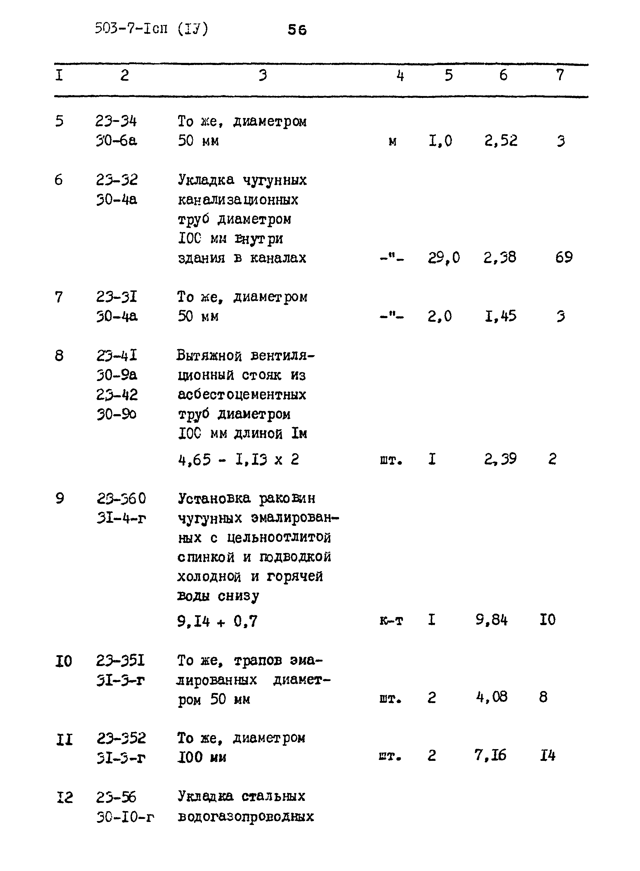 Типовой проект 503-7-1сп