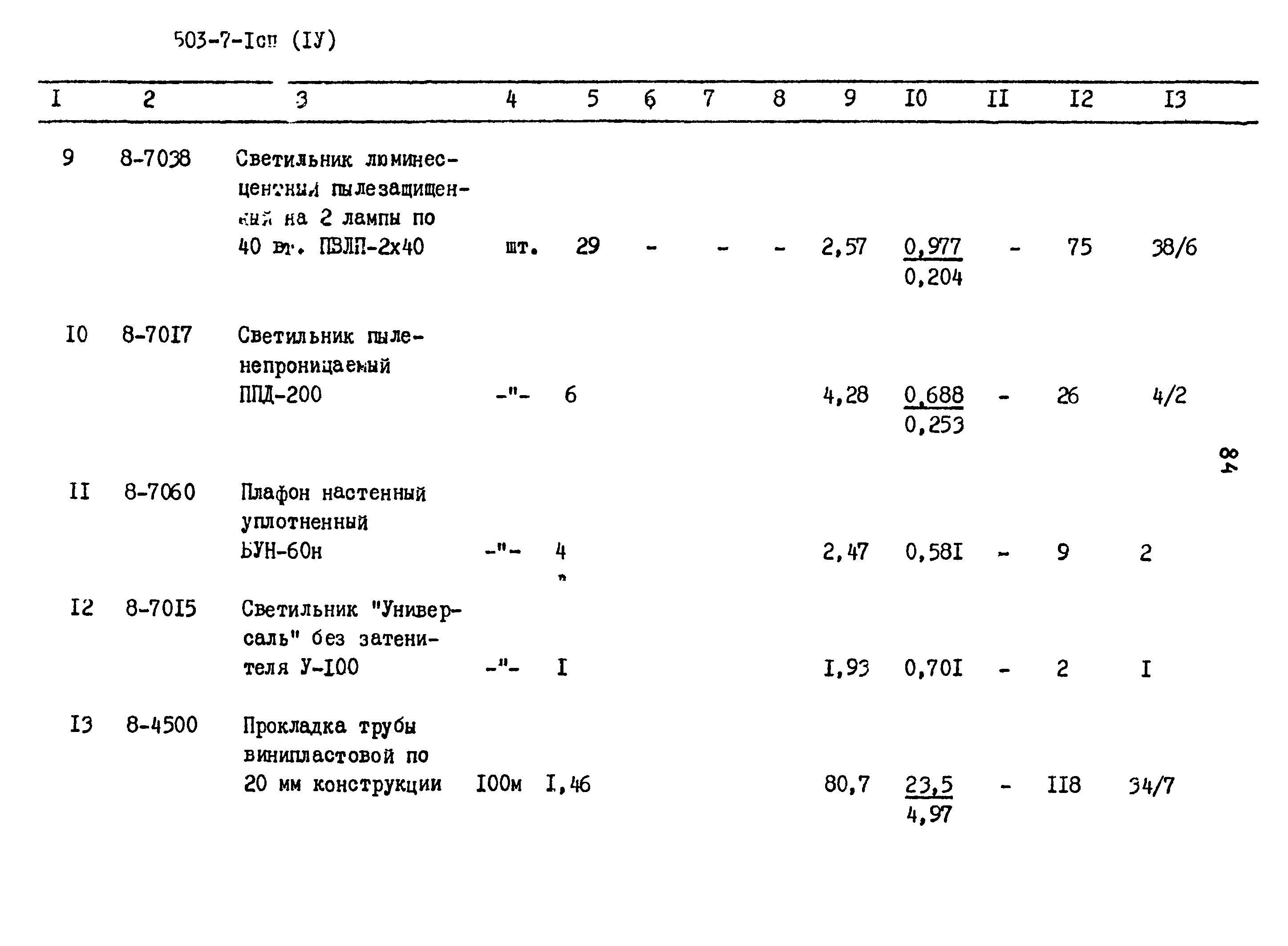 Типовой проект 503-7-1сп