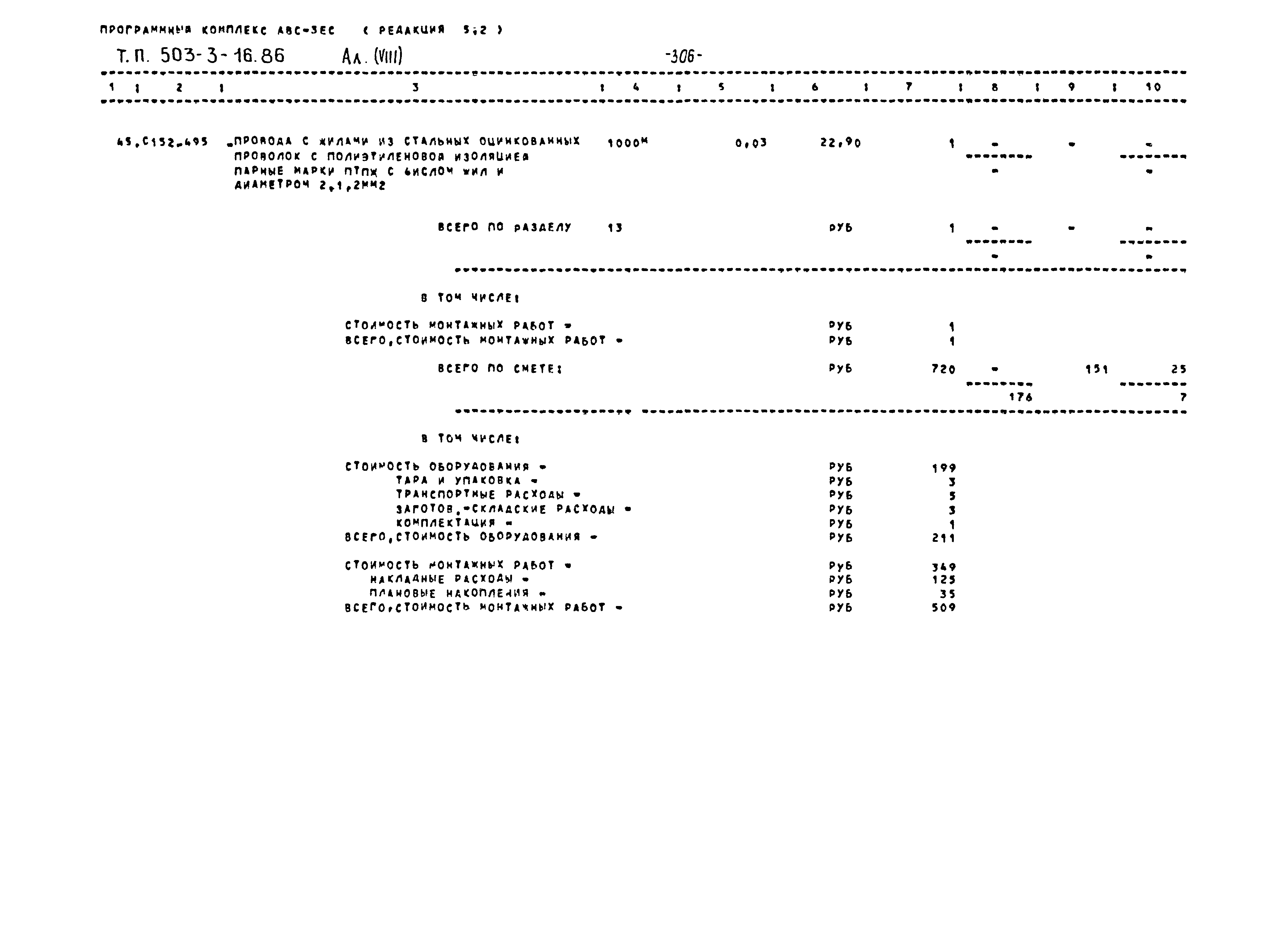 Типовой проект 503-3-16.86