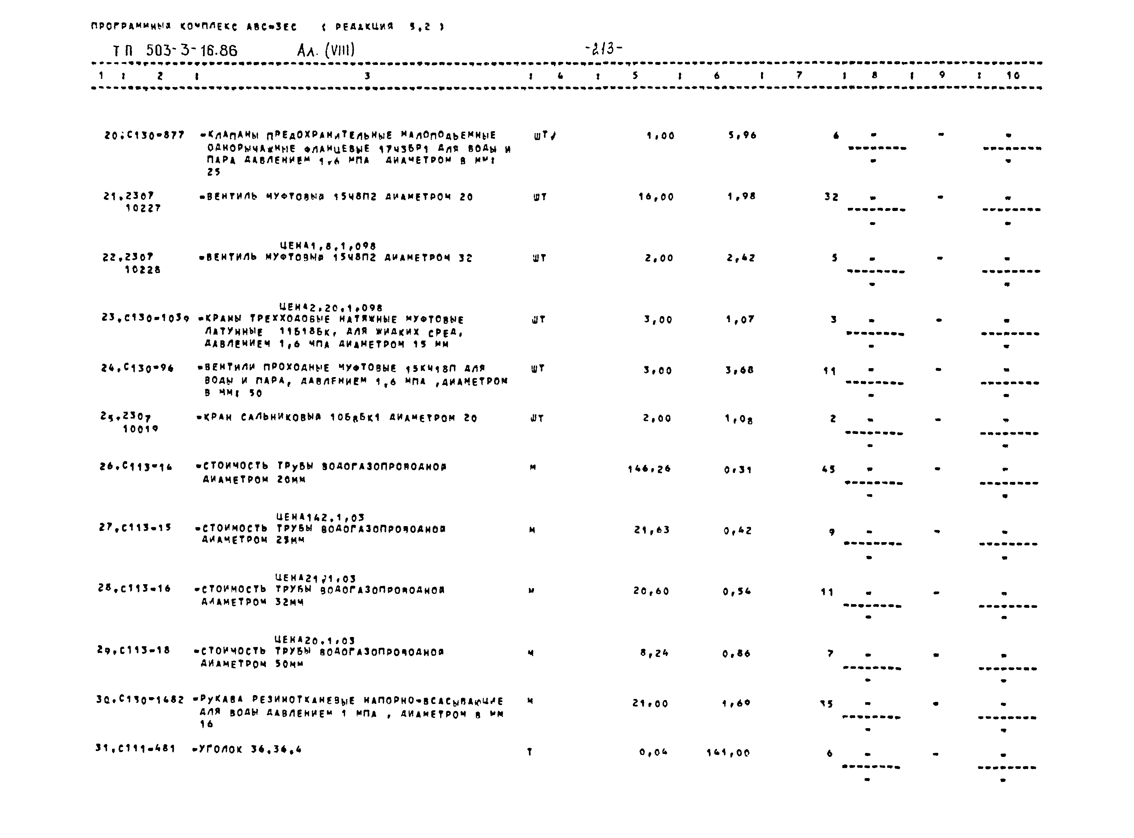Типовой проект 503-3-16.86