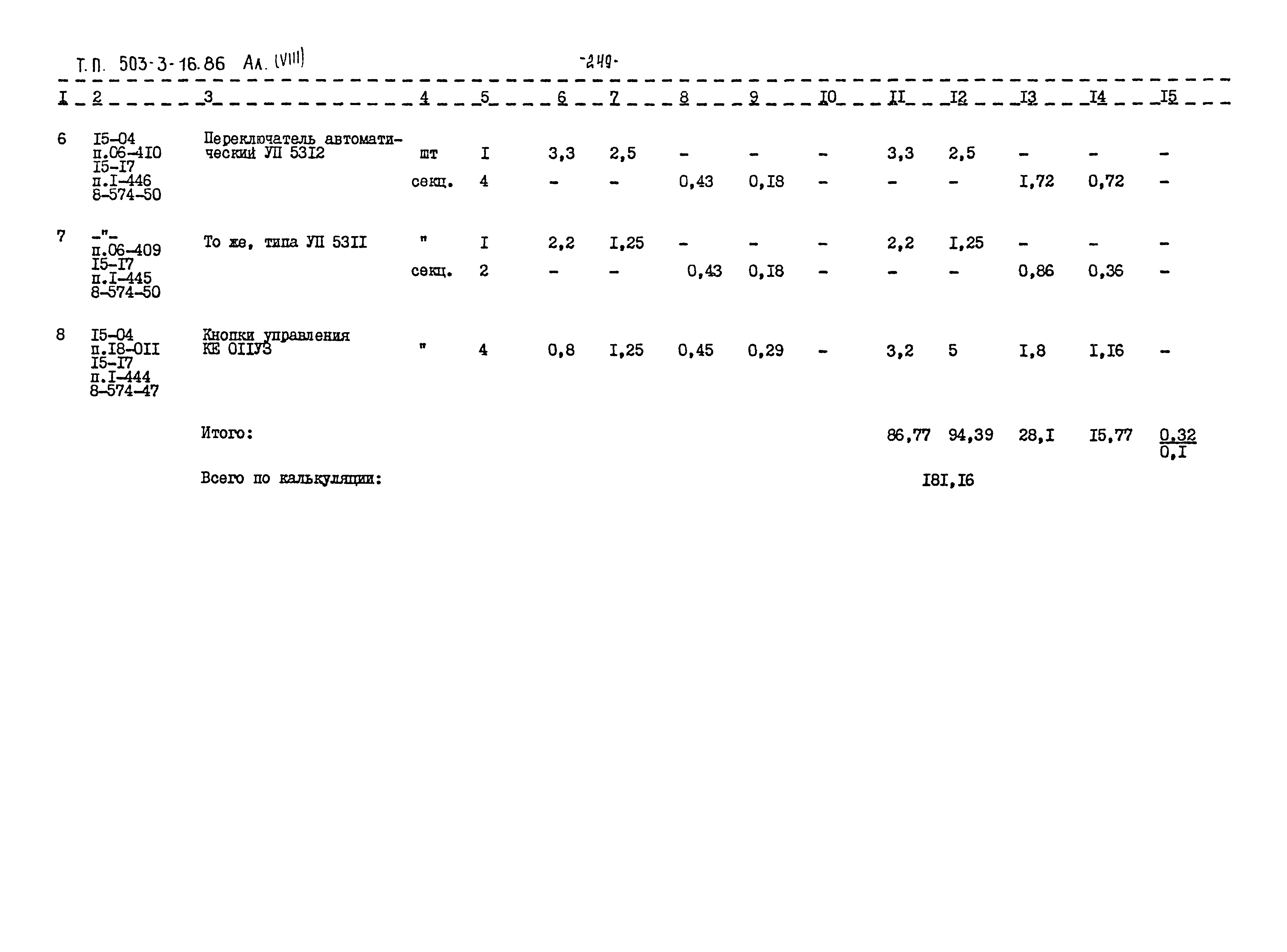 Типовой проект 503-3-16.86