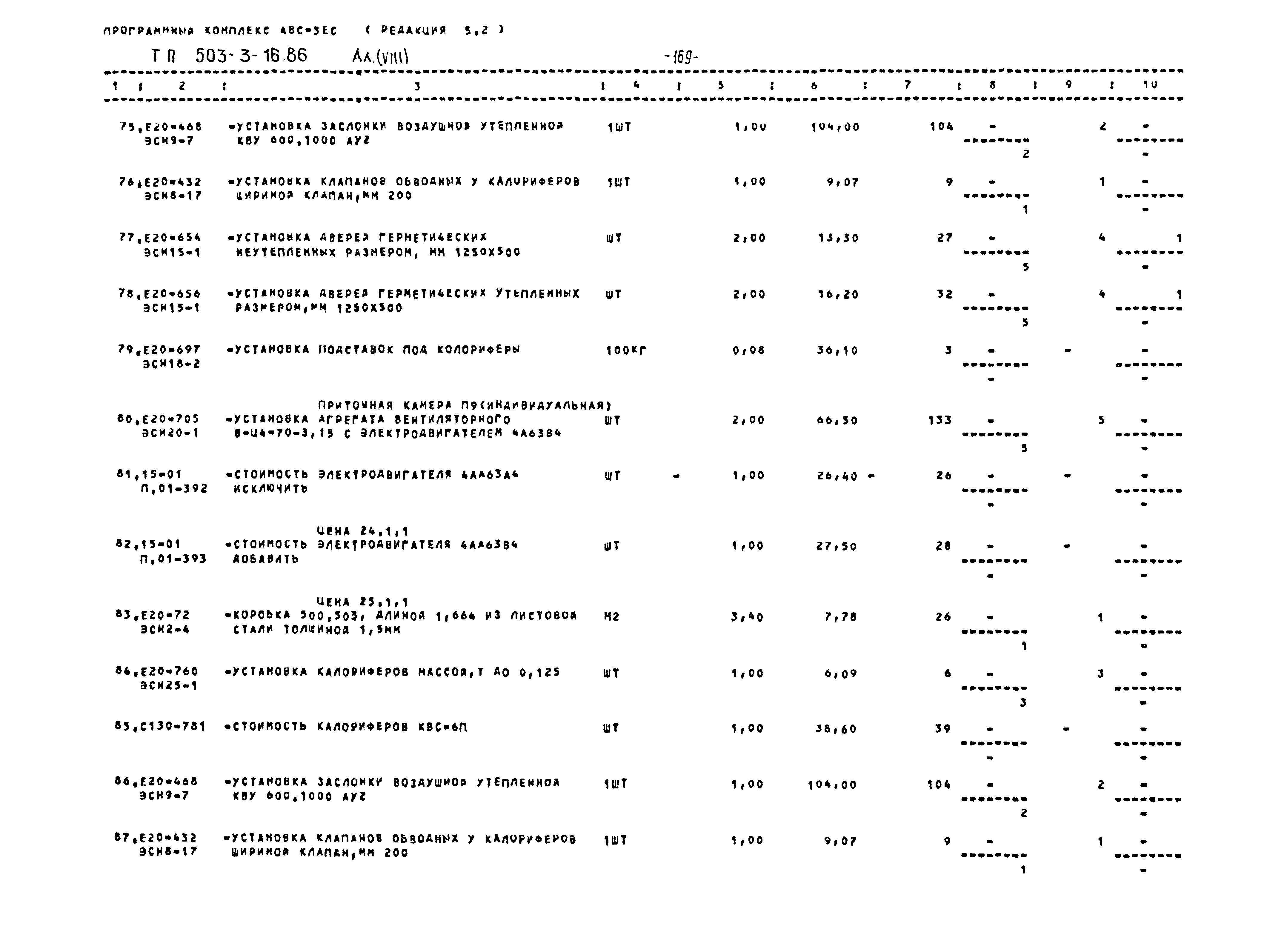 Типовой проект 503-3-16.86