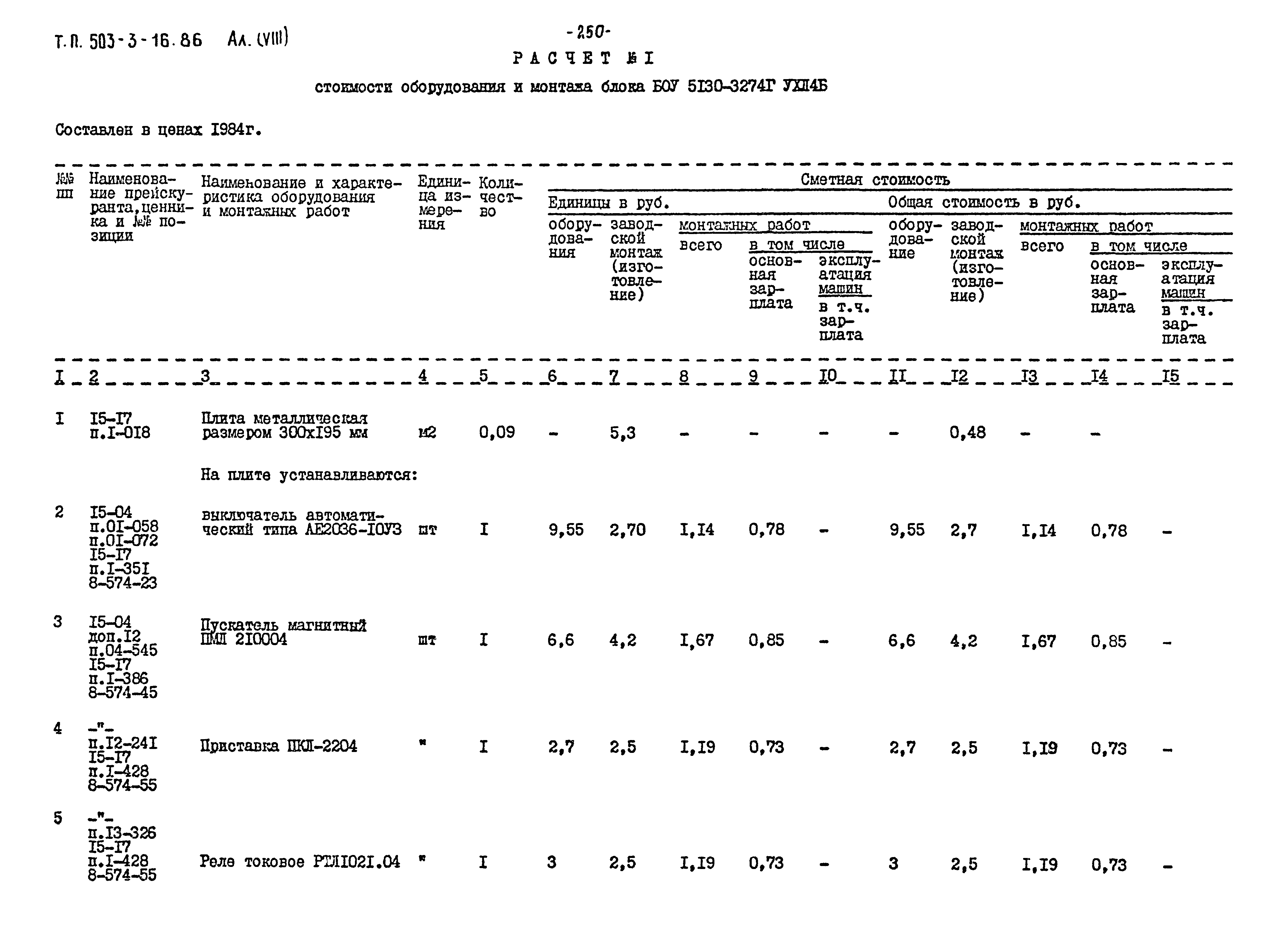 Типовой проект 503-3-16.86
