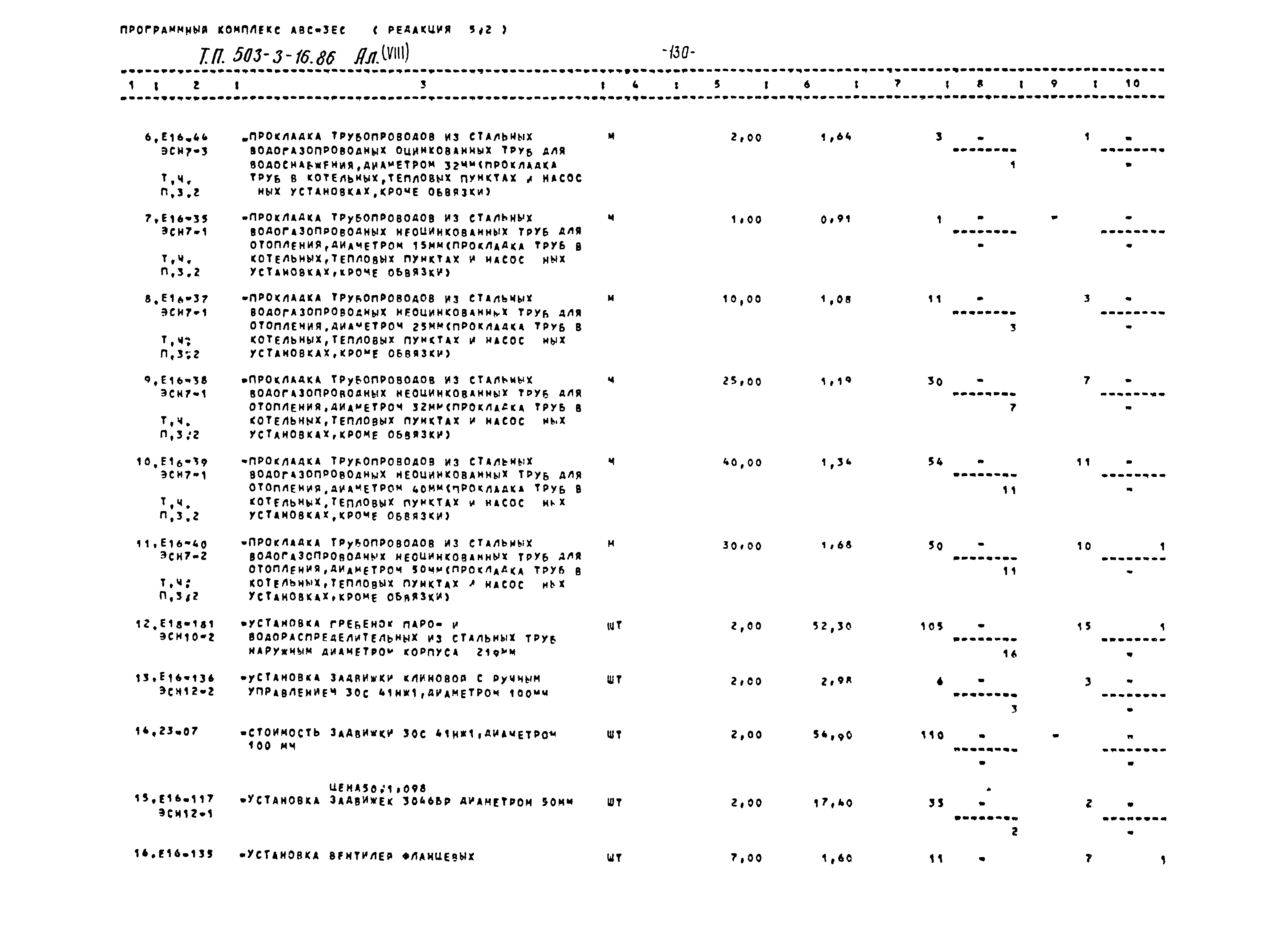 Типовой проект 503-3-16.86