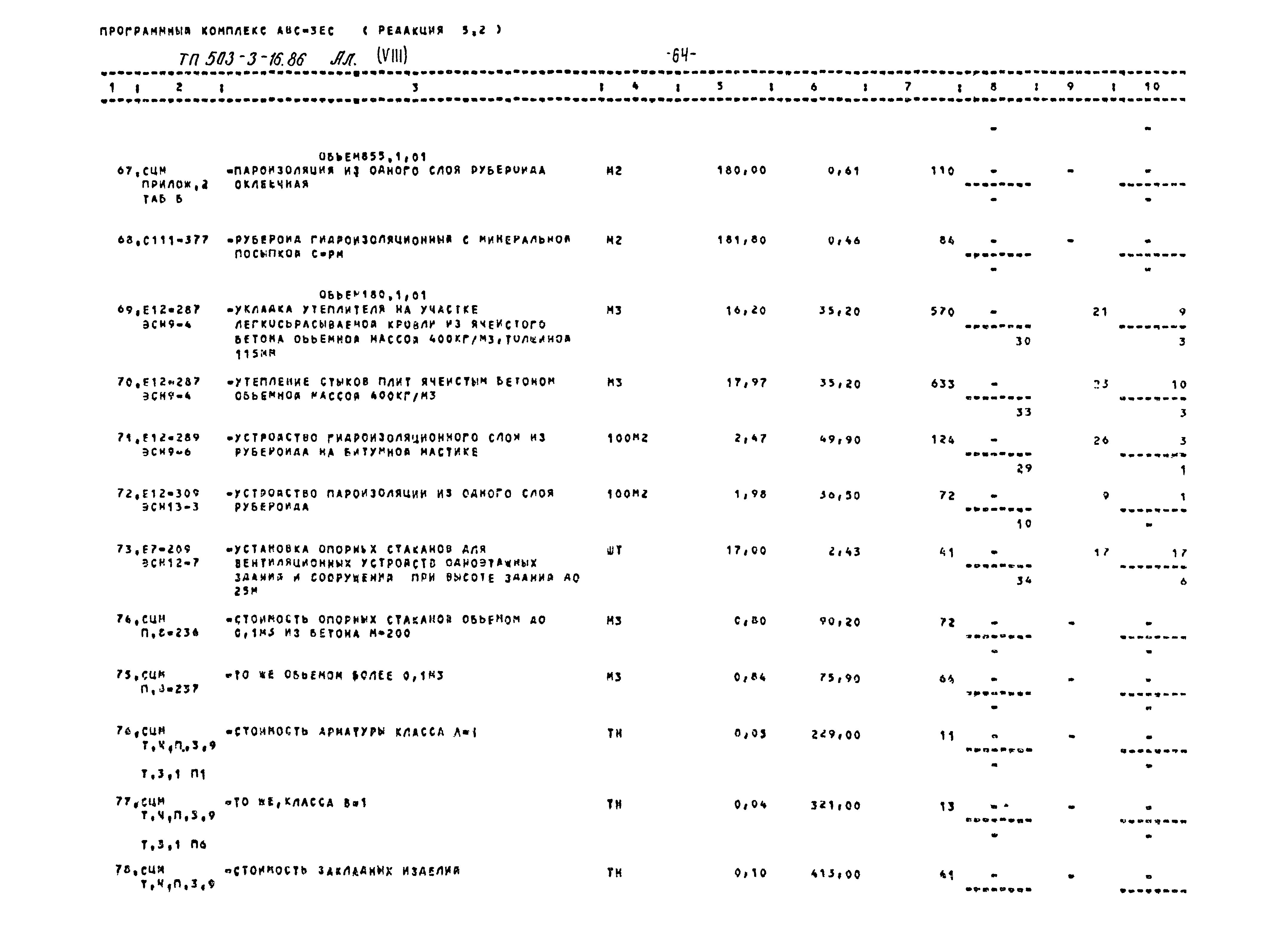 Типовой проект 503-3-16.86