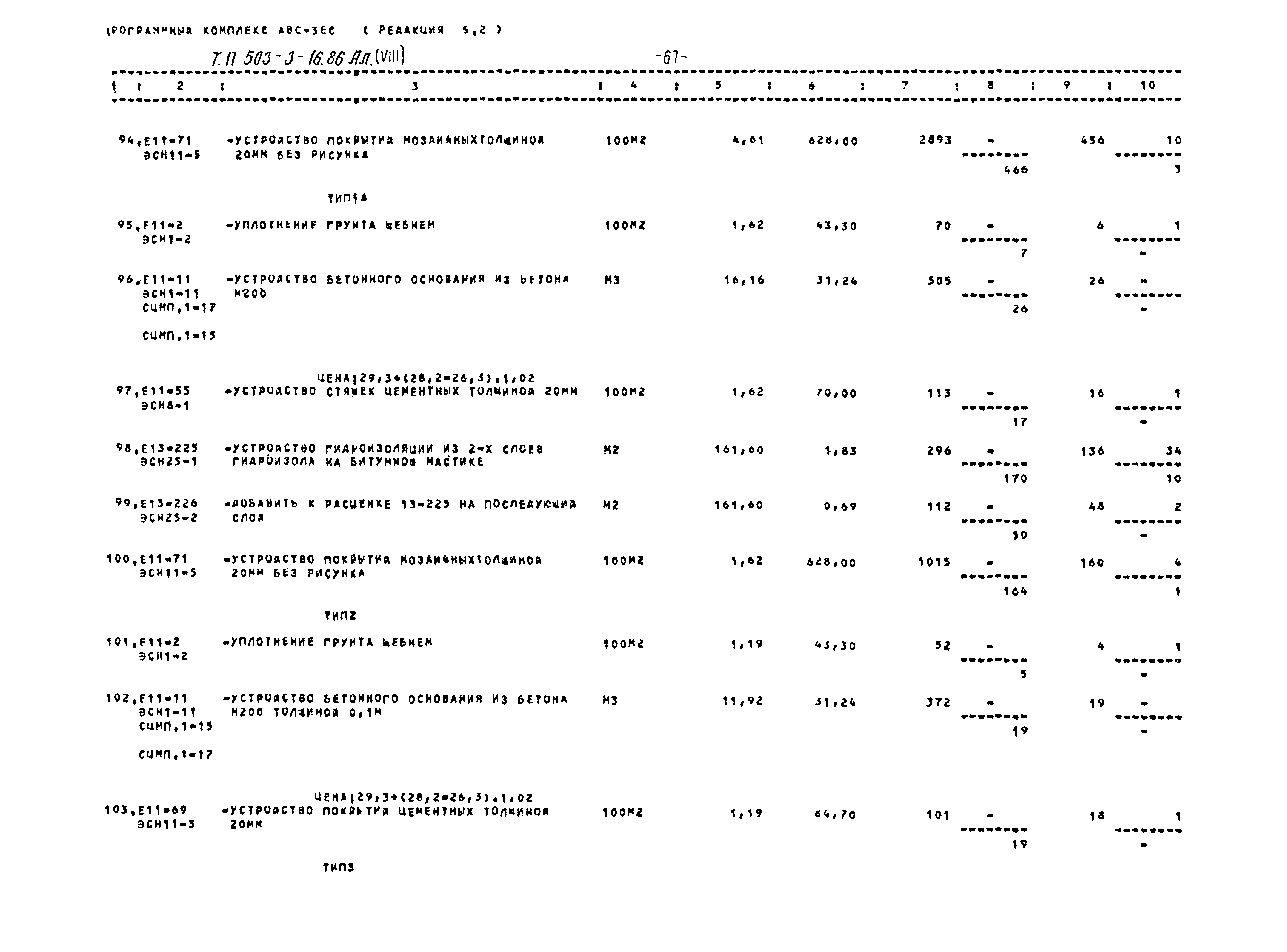 Типовой проект 503-3-16.86