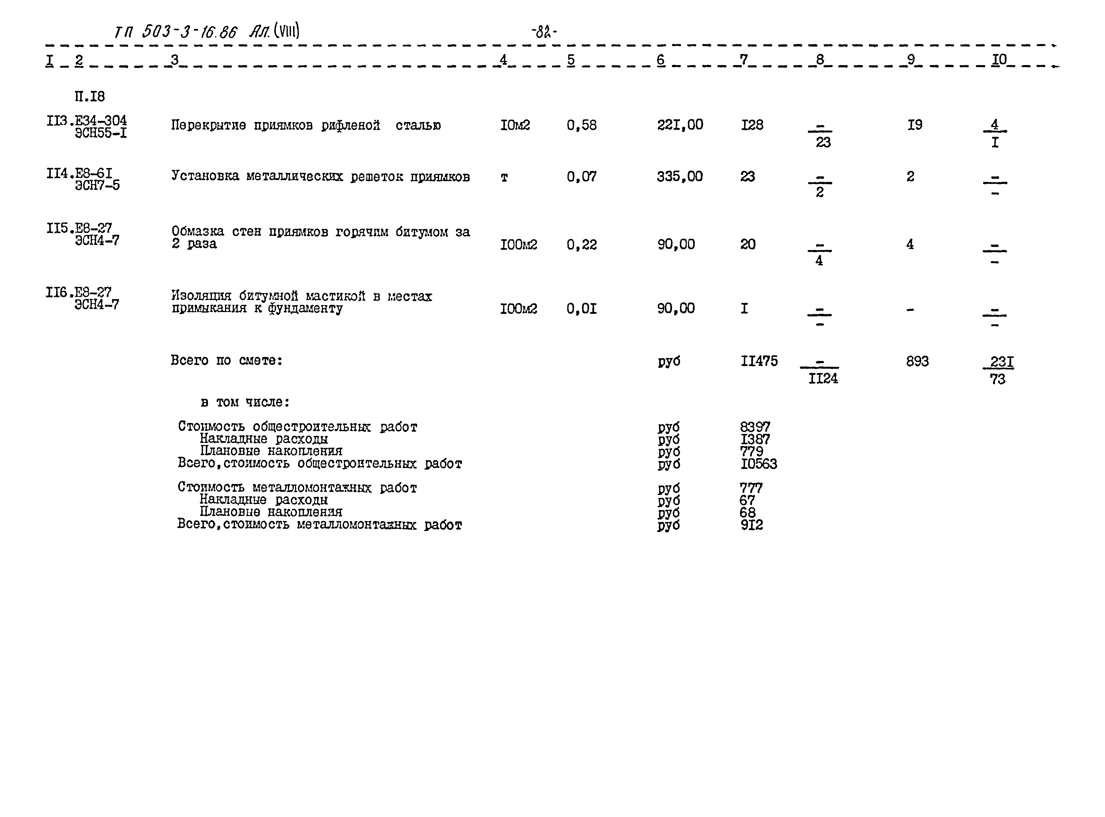 Типовой проект 503-3-16.86