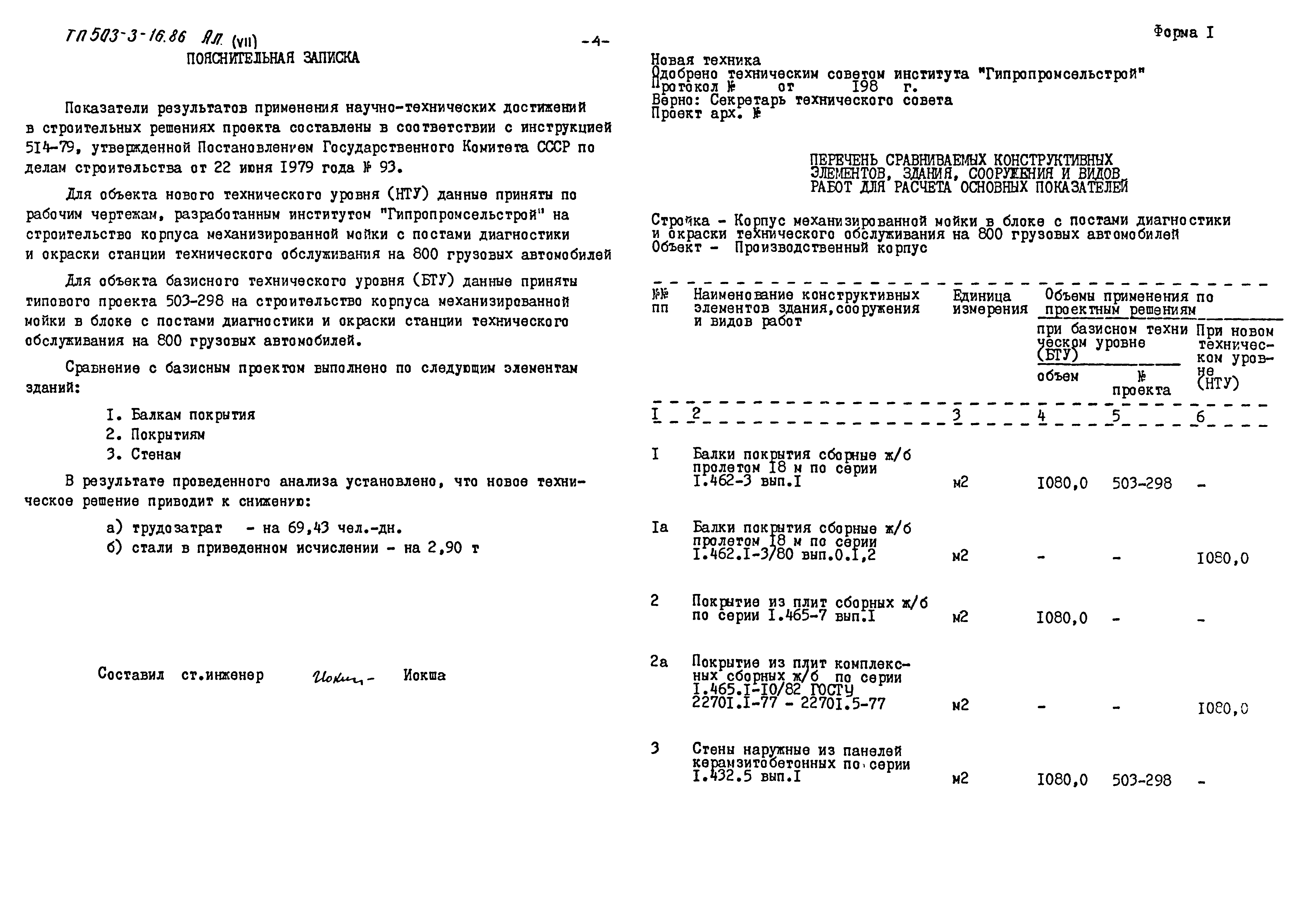 Типовой проект 503-3-16.86