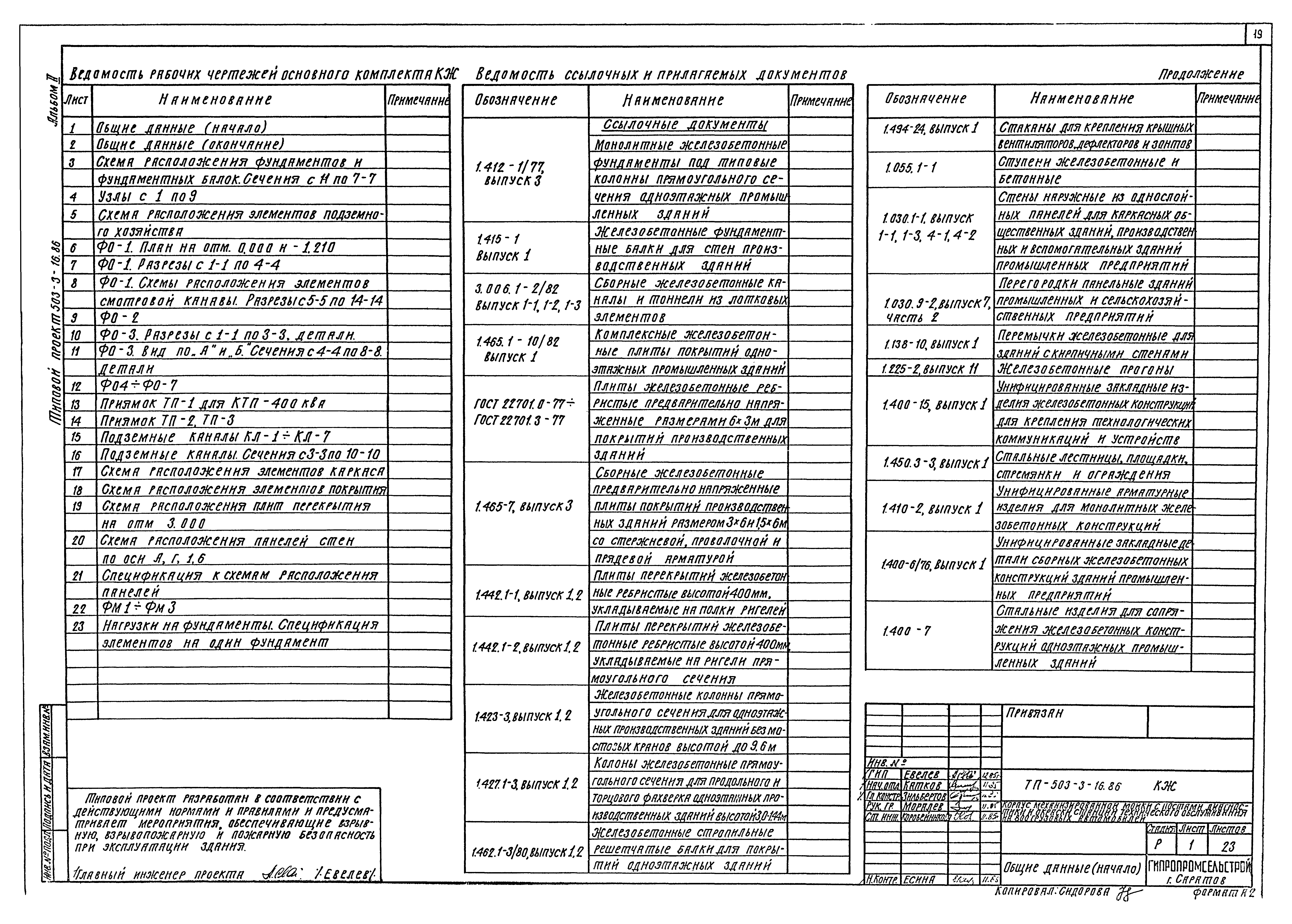 Типовой проект 503-3-16.86