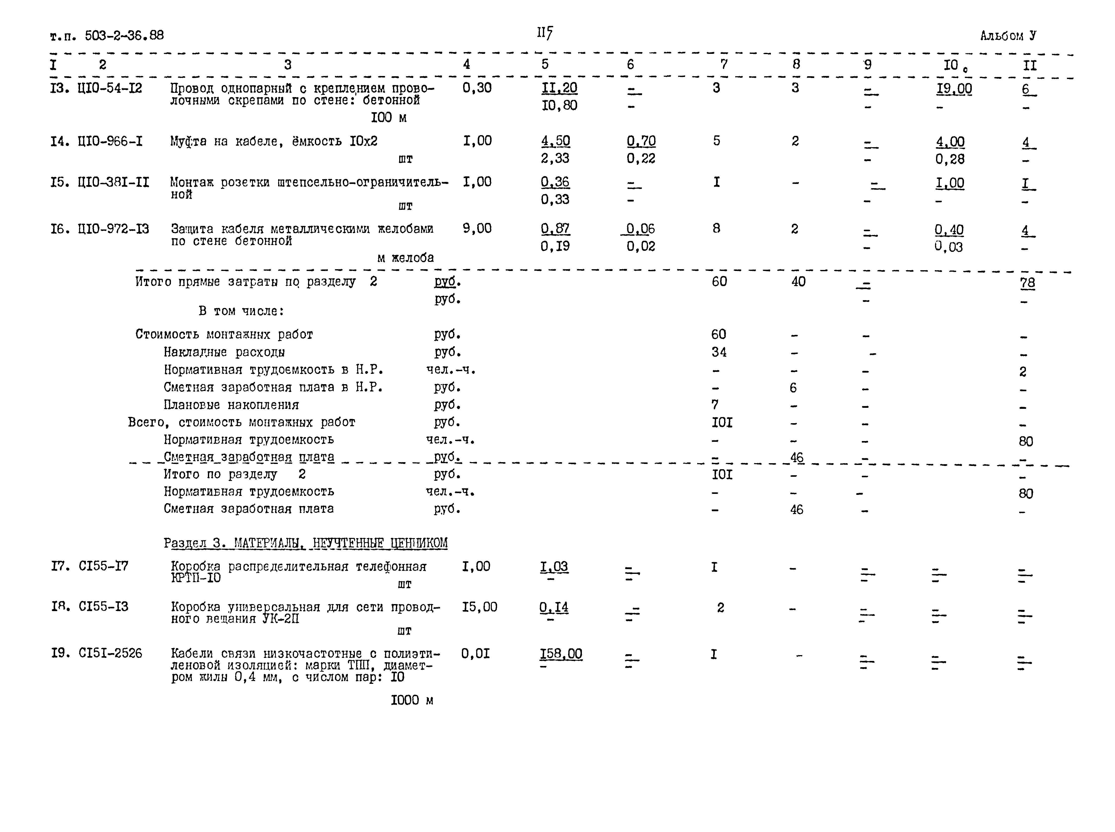 Типовой проект 503-2-36.88