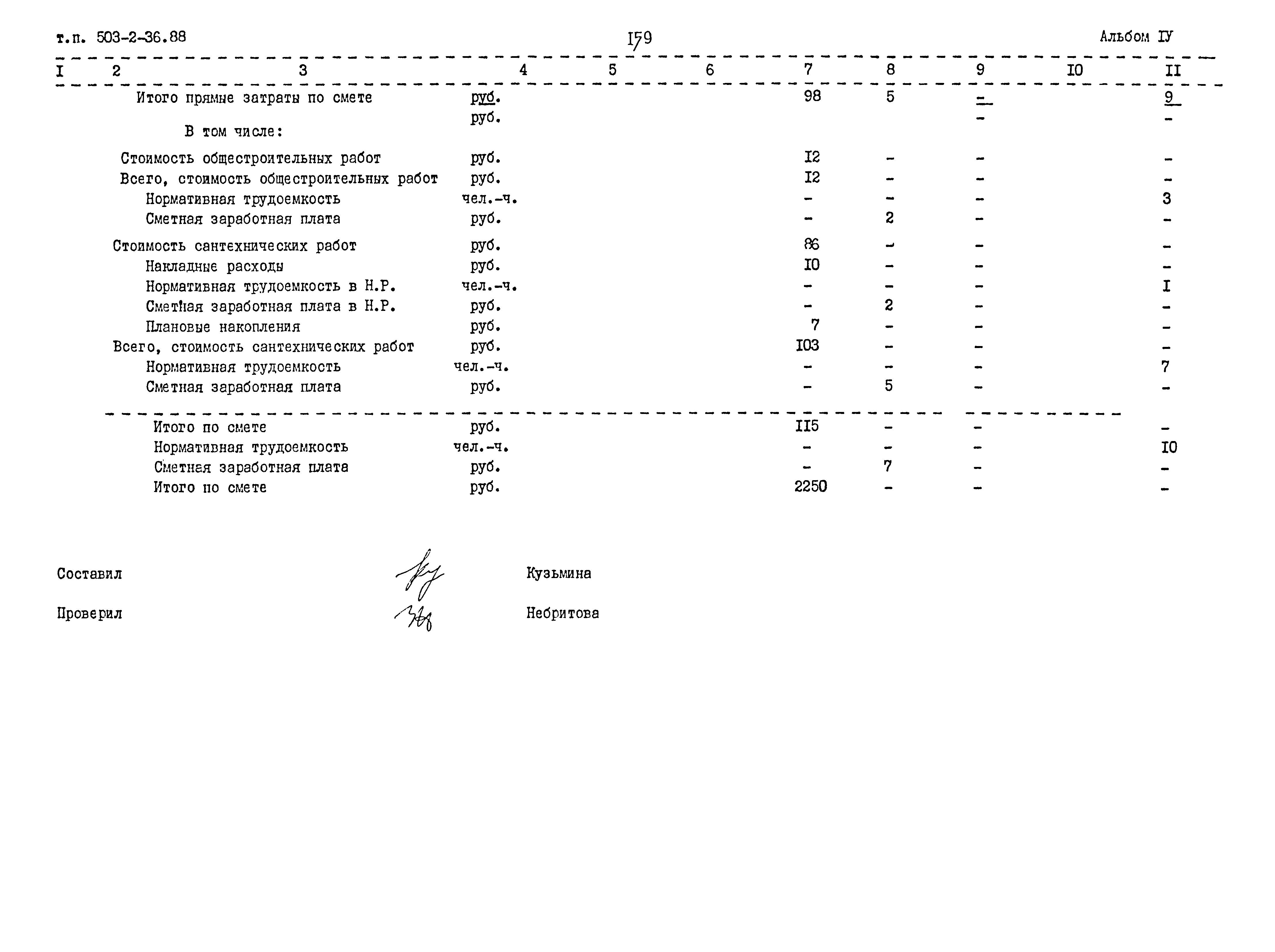Типовой проект 503-2-36.88