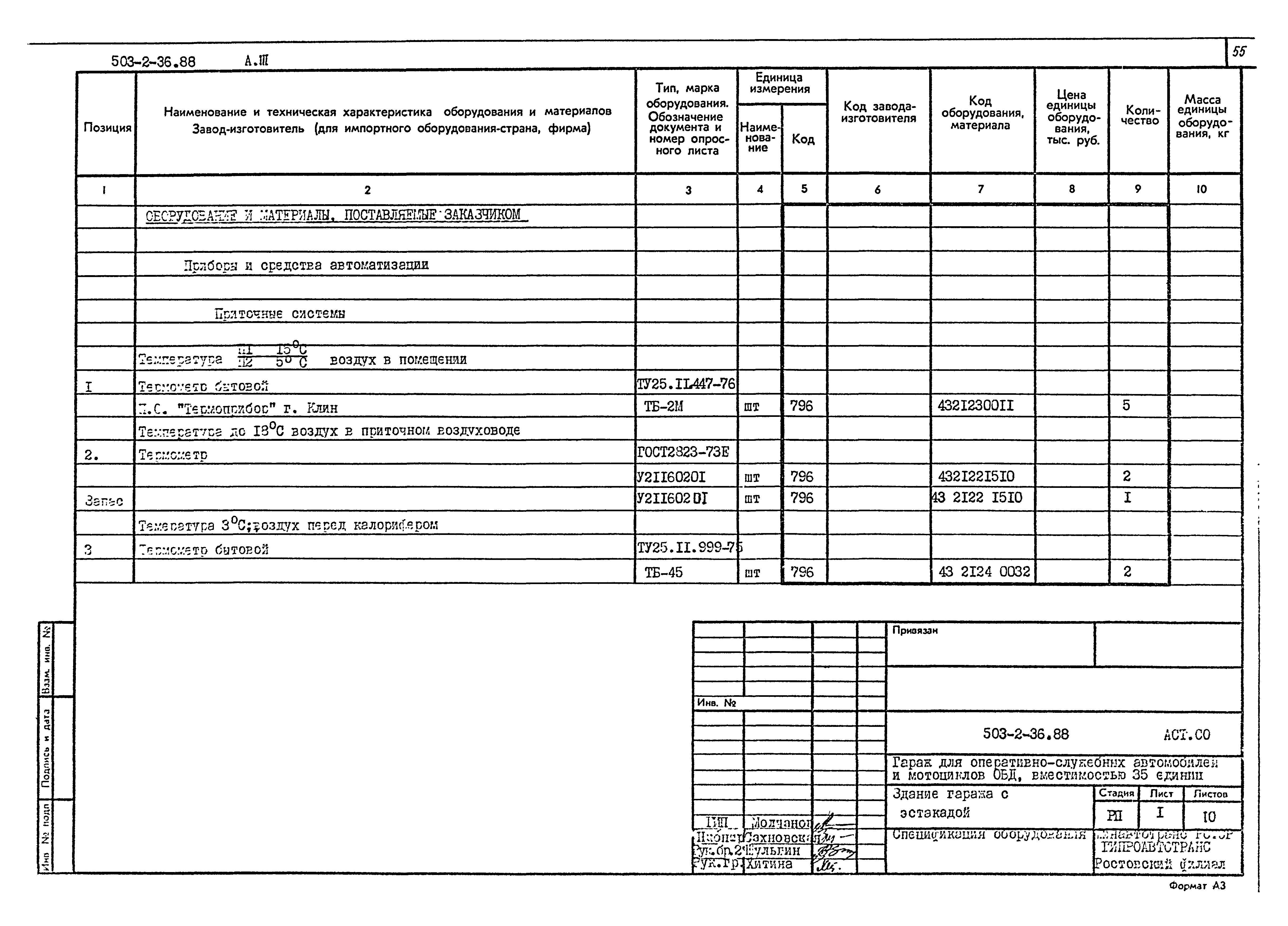 Типовой проект 503-2-36.88