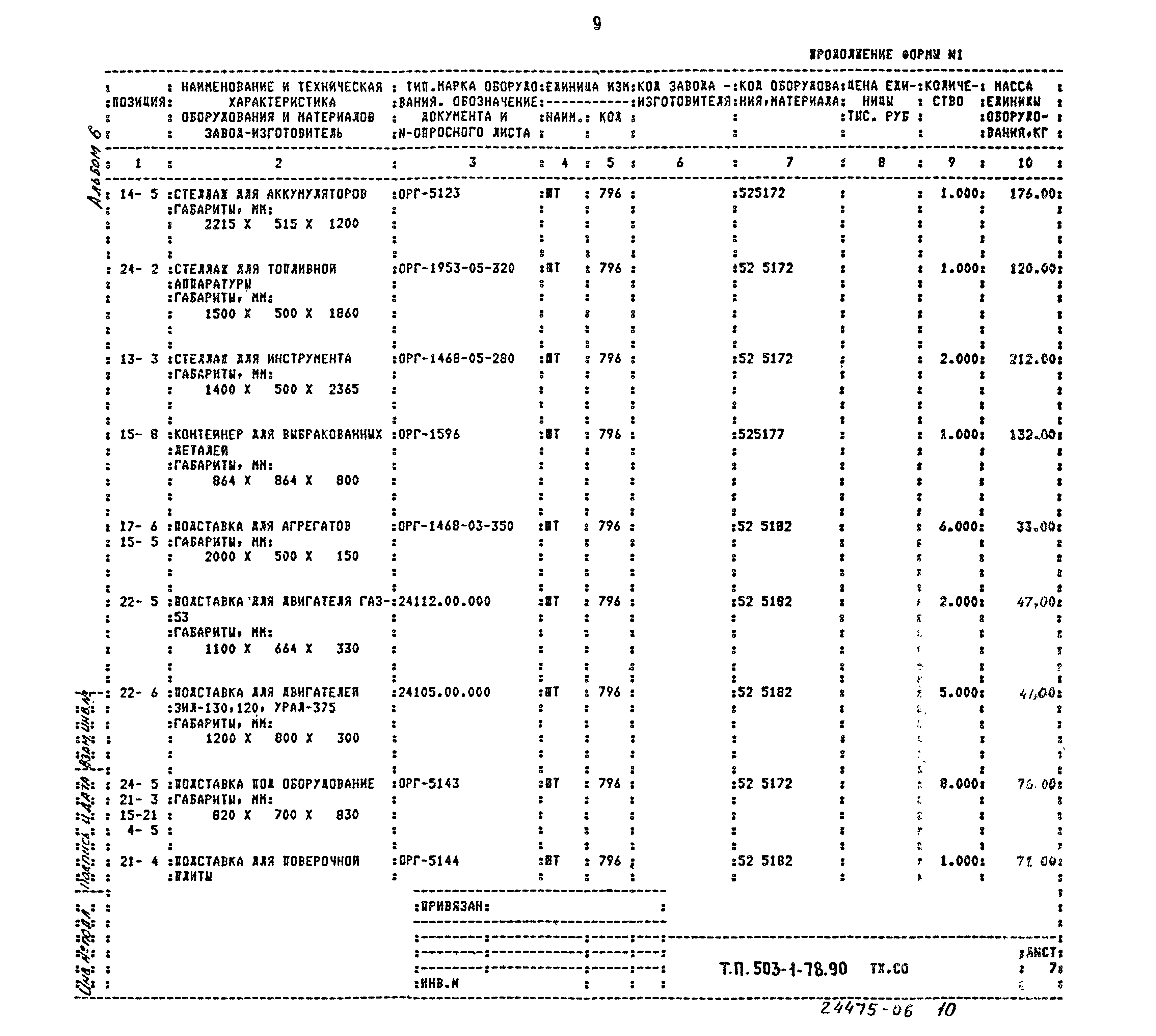Типовой проект 503-1-78.90