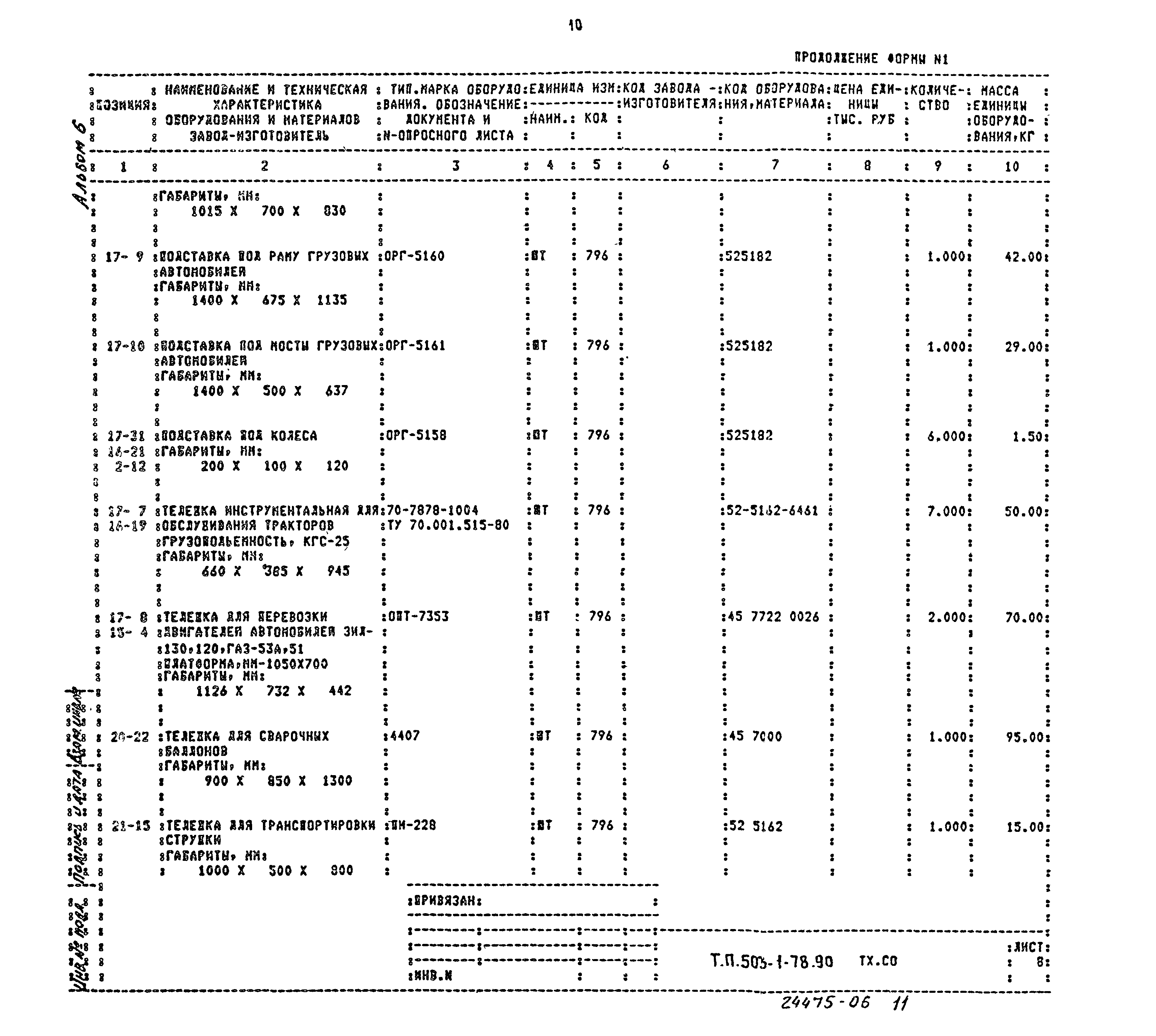 Типовой проект 503-1-78.90
