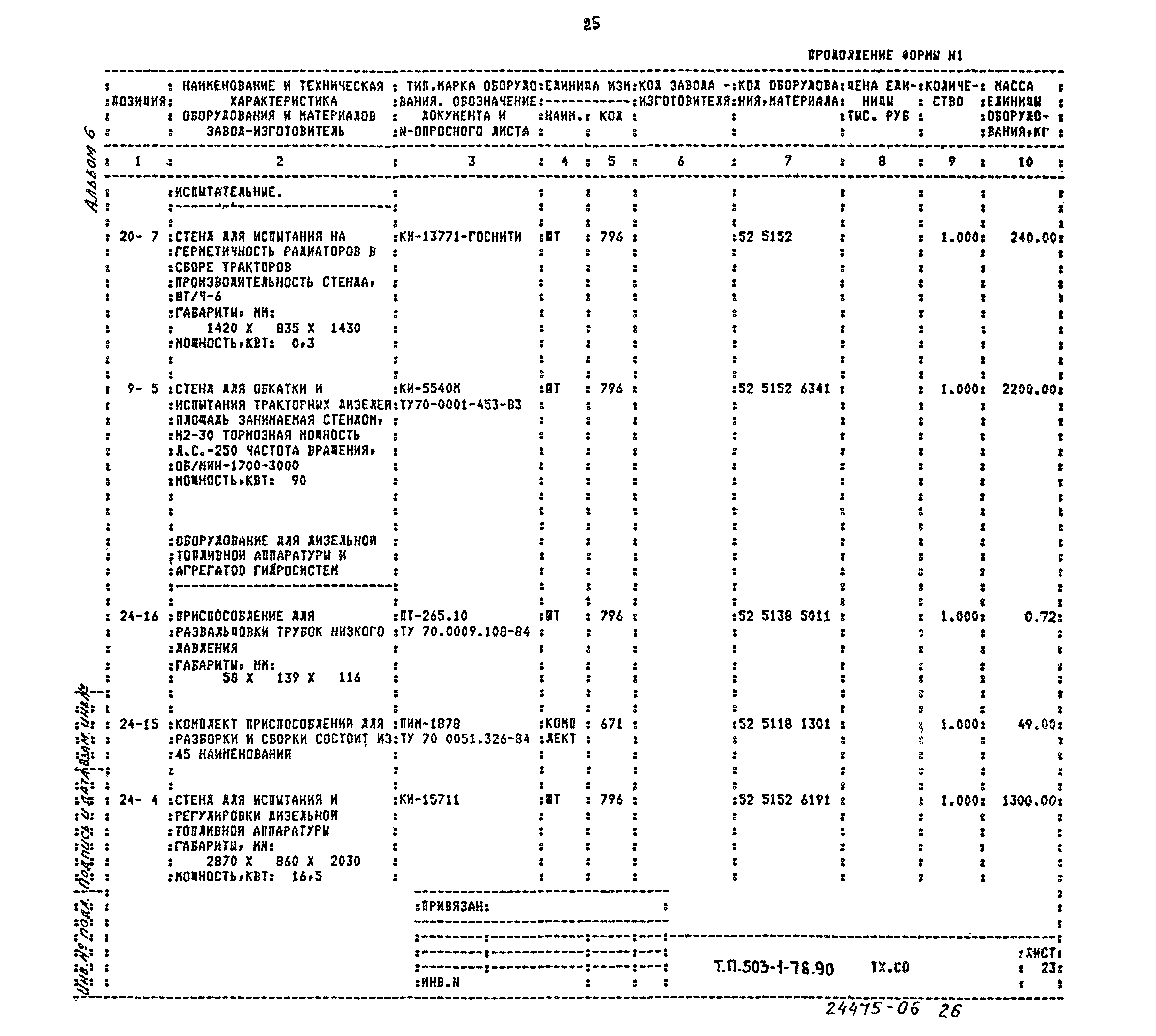Типовой проект 503-1-78.90