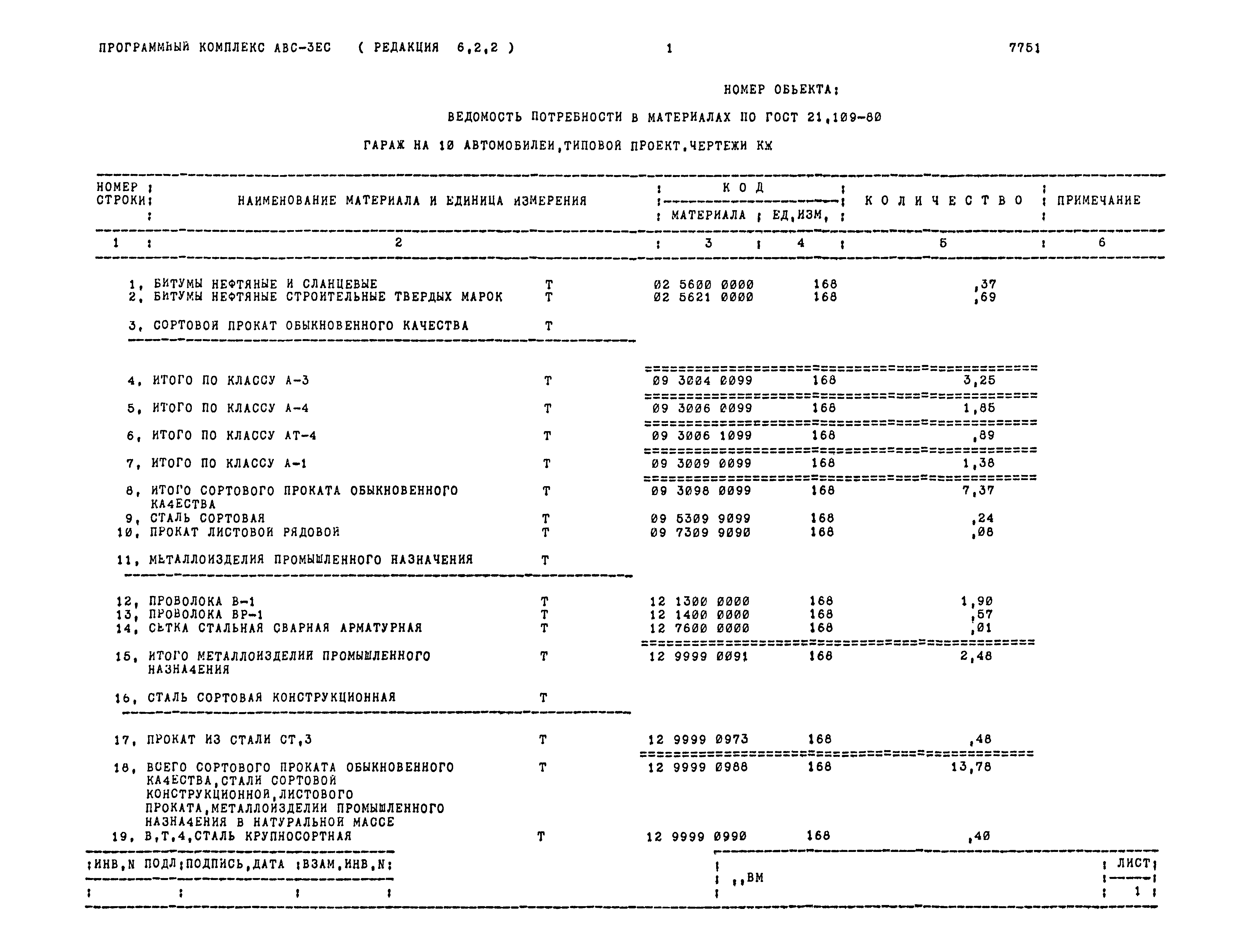 Типовой проект 503-1-76.12.89