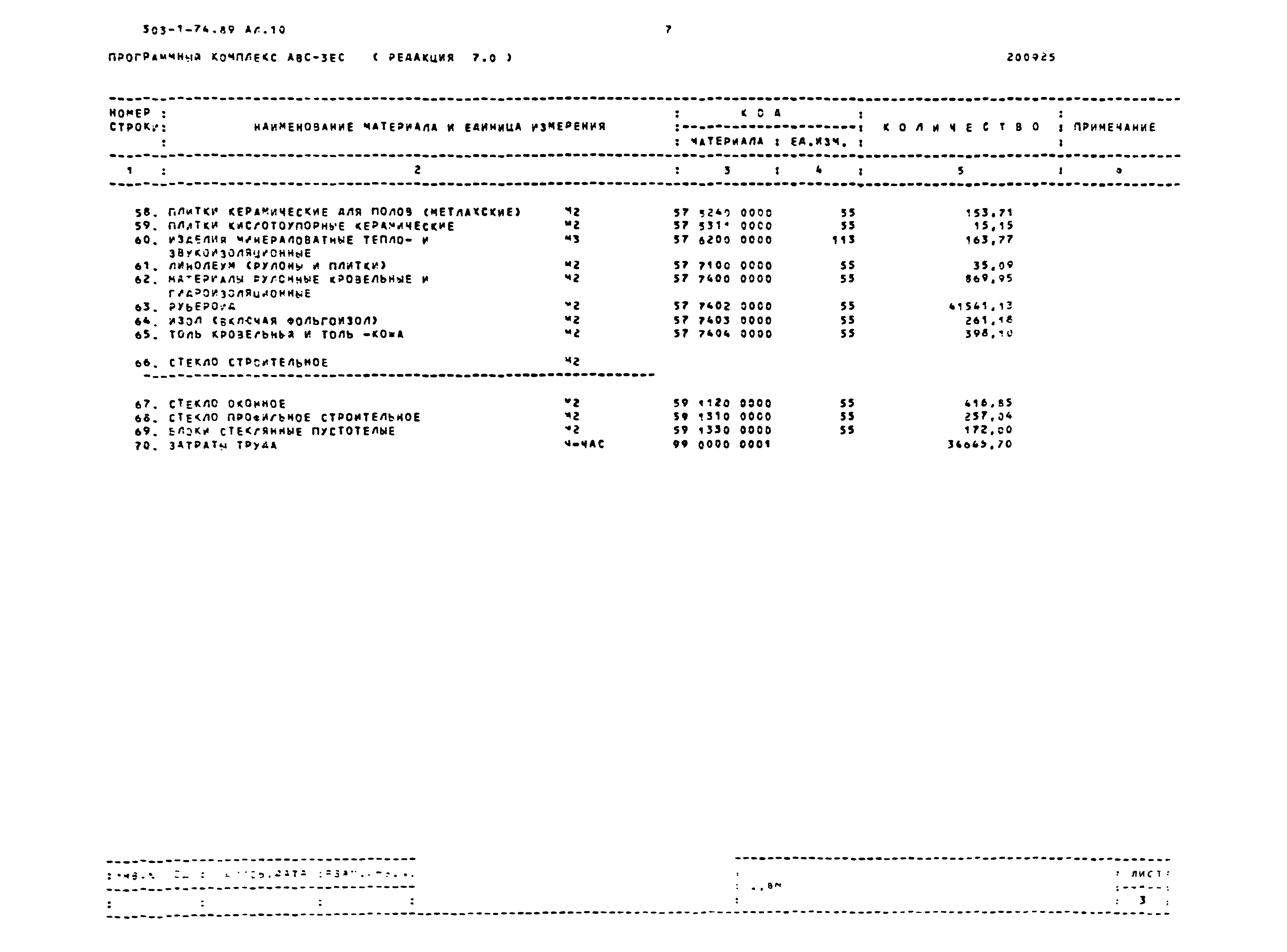 Типовой проект 503-1-74.89