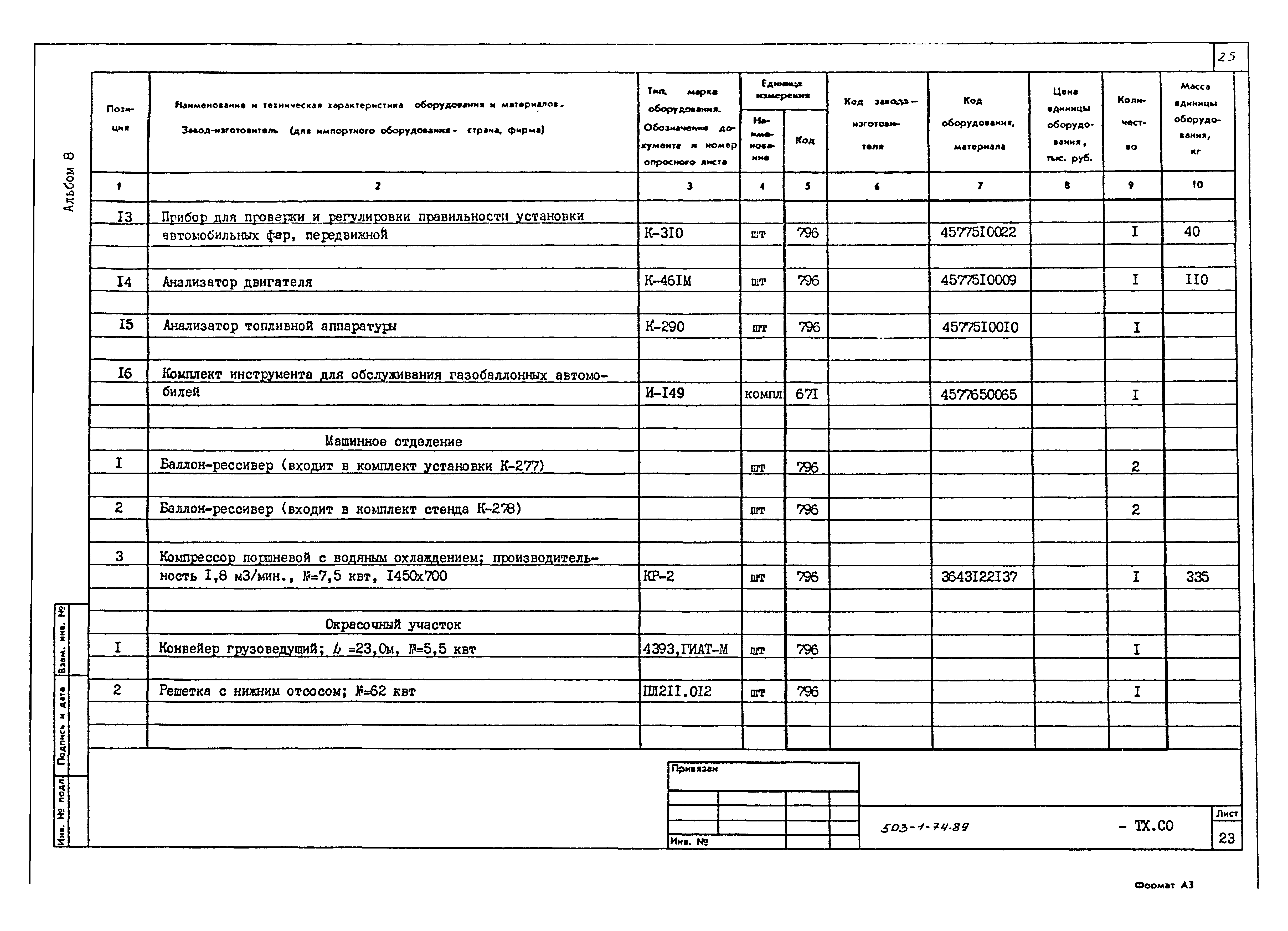 Типовой проект 503-1-74.89