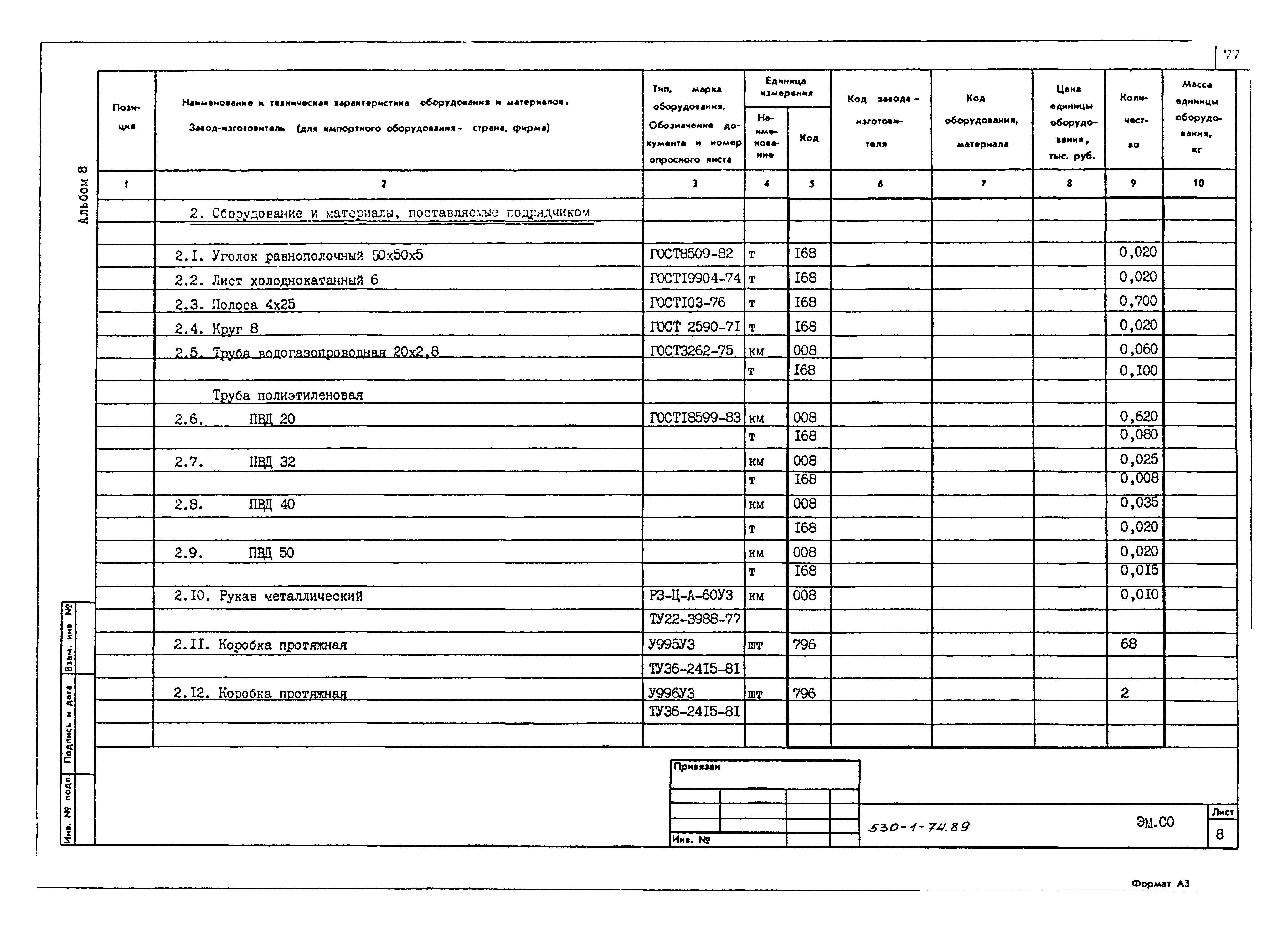 Типовой проект 503-1-74.89