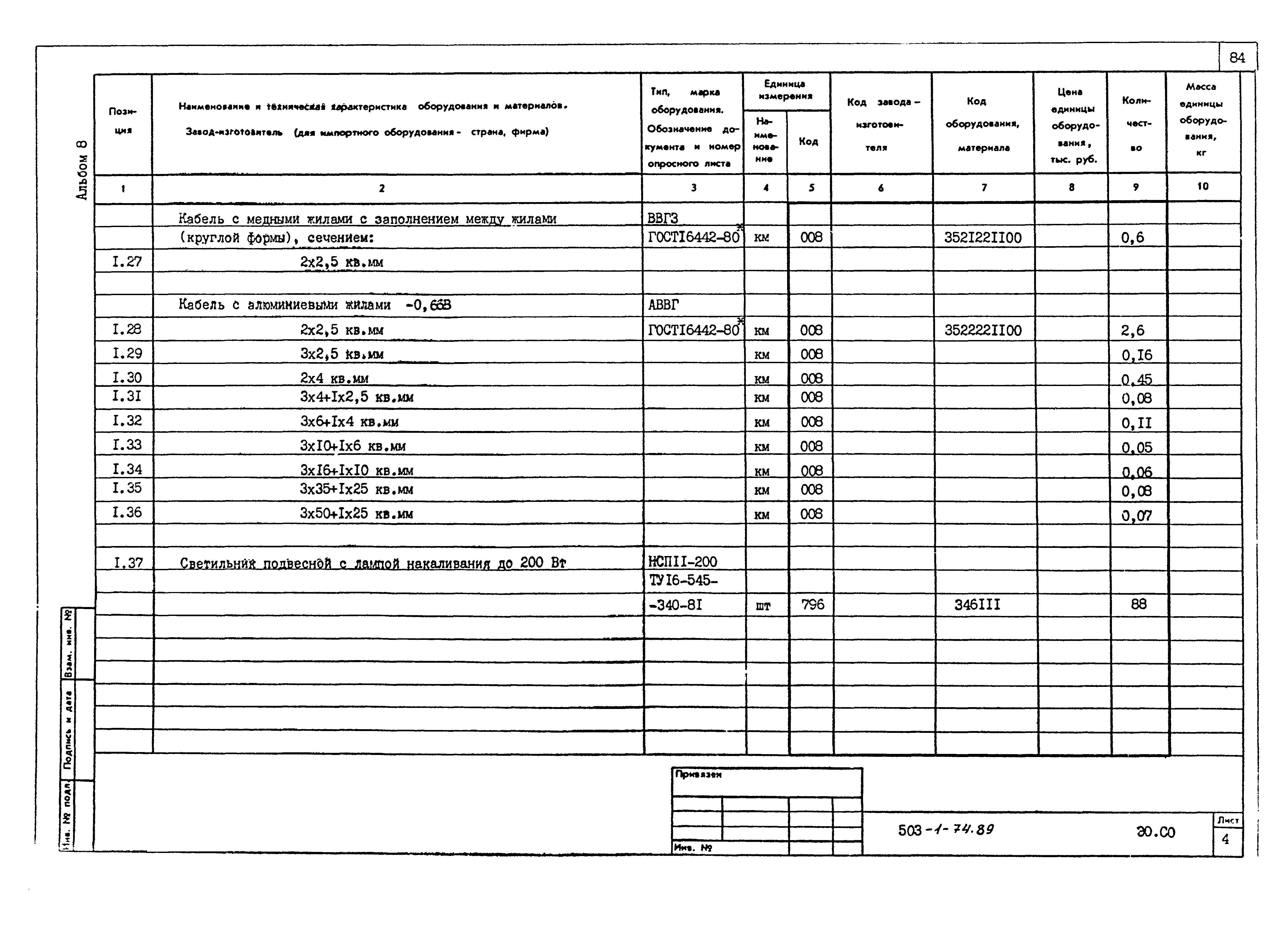 Типовой проект 503-1-74.89