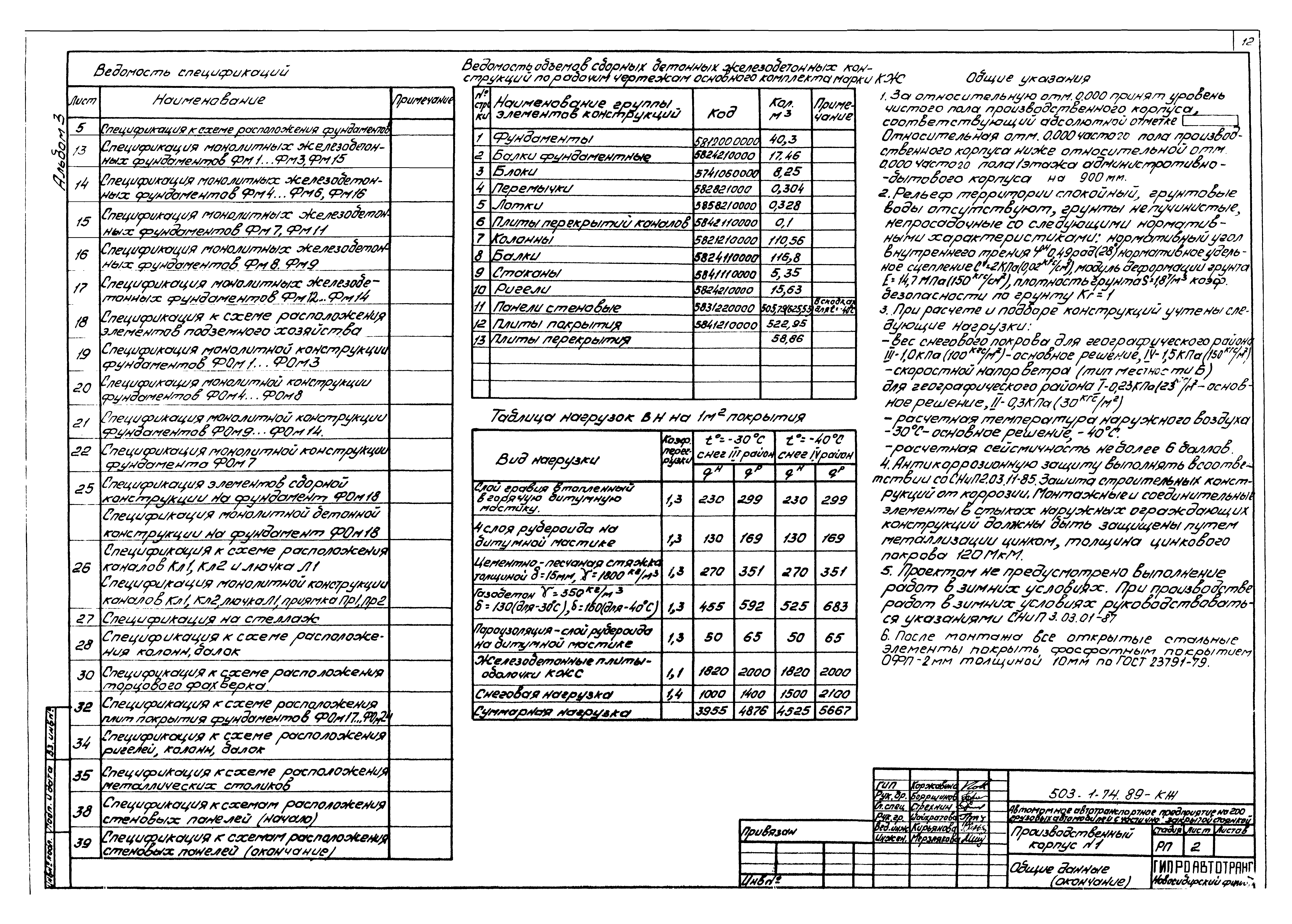 Типовой проект 503-1-74.89