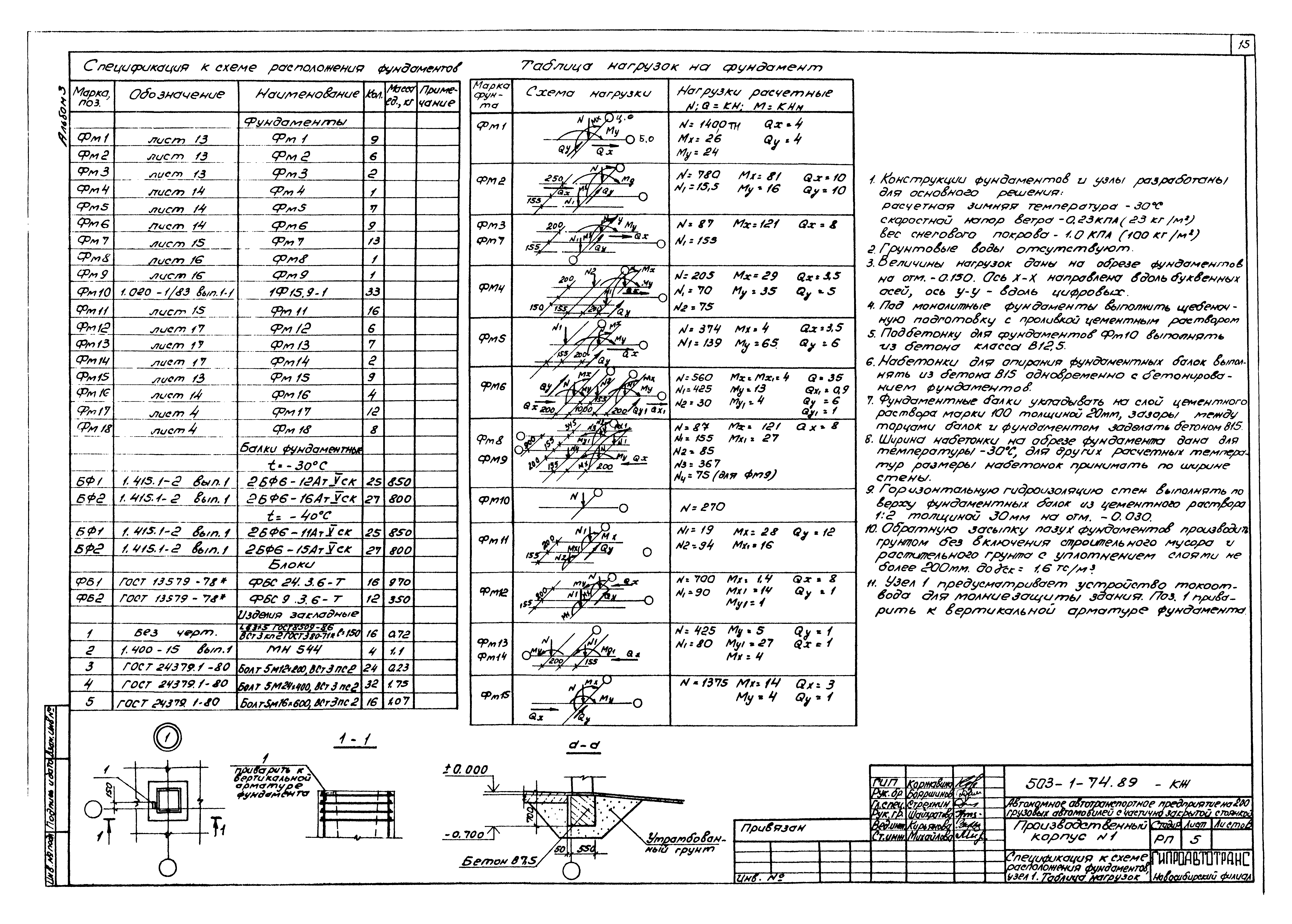 Типовой проект 503-1-74.89