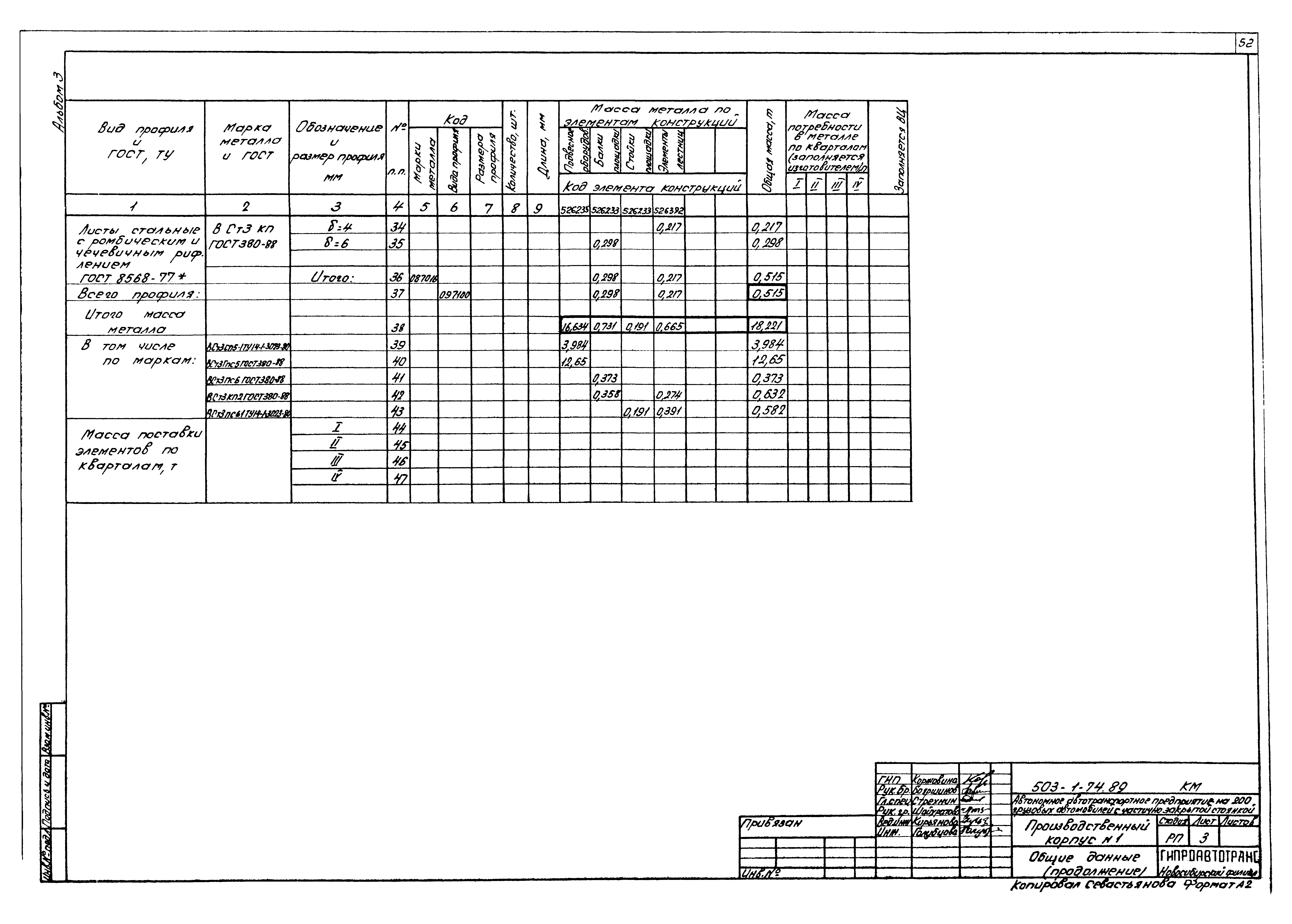 Типовой проект 503-1-74.89