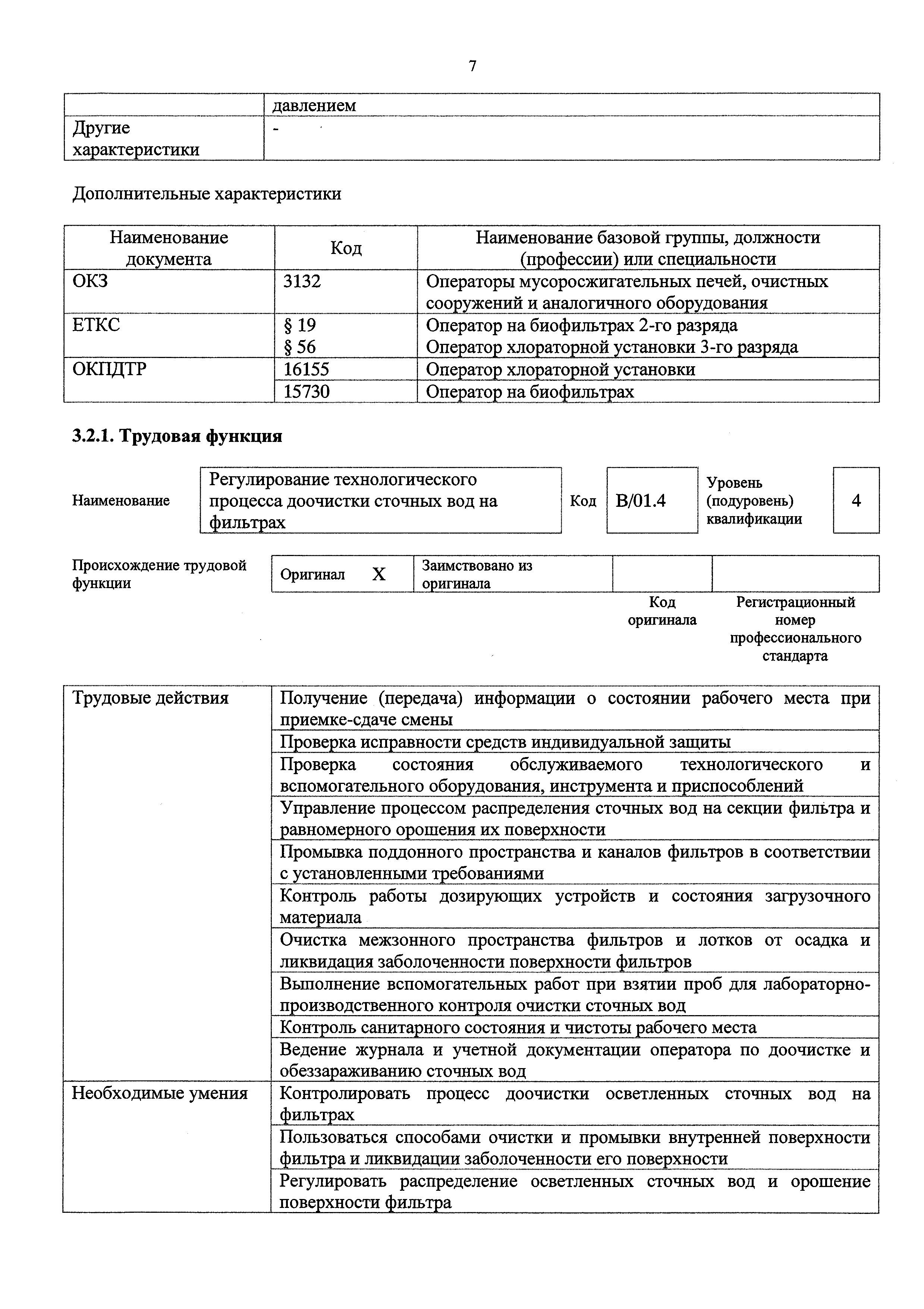 Описание трудовых функций входящих в псп включает характеристику