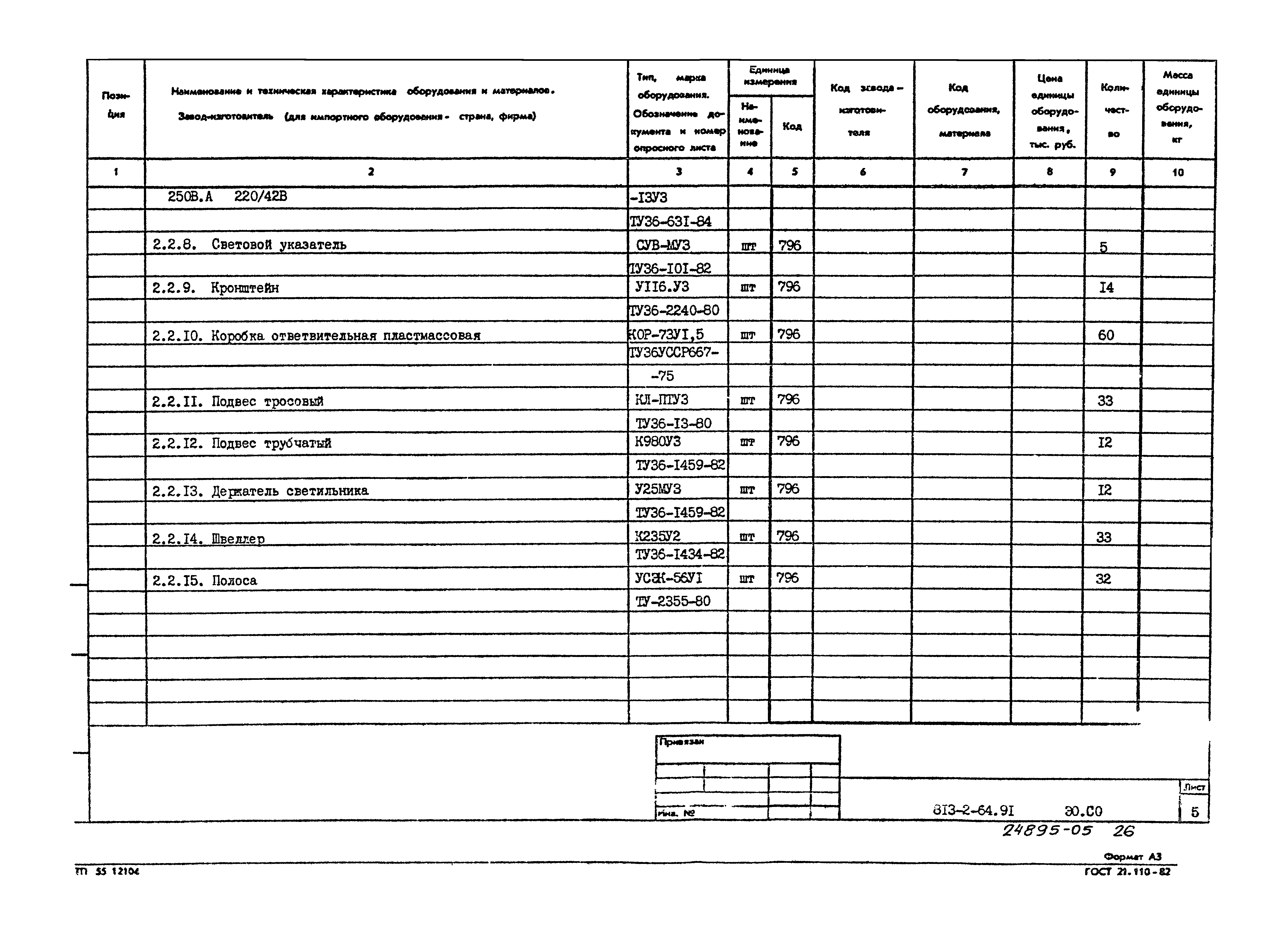 Типовой проект 813-2-64.91