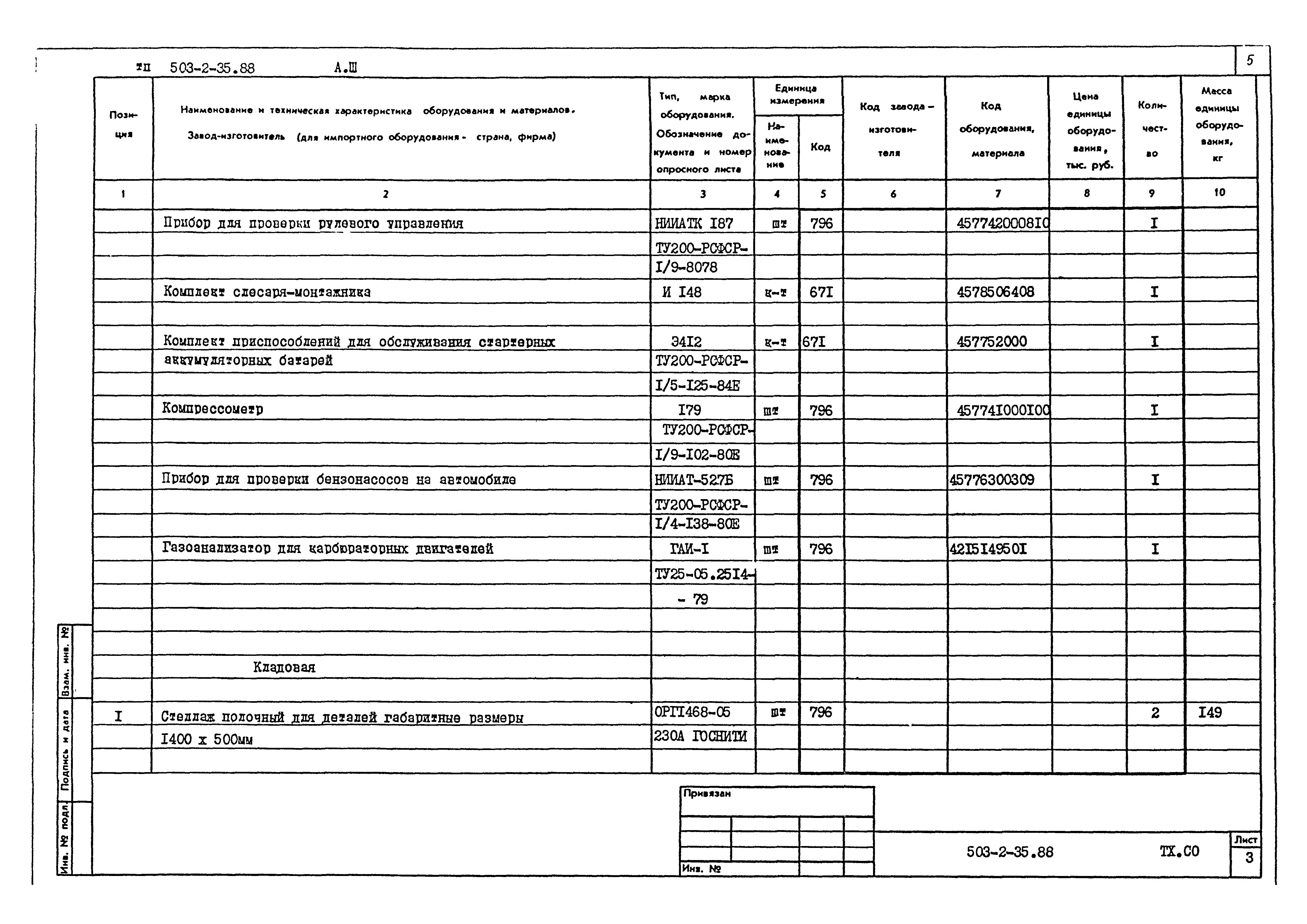Типовой проект 503-2-35.88