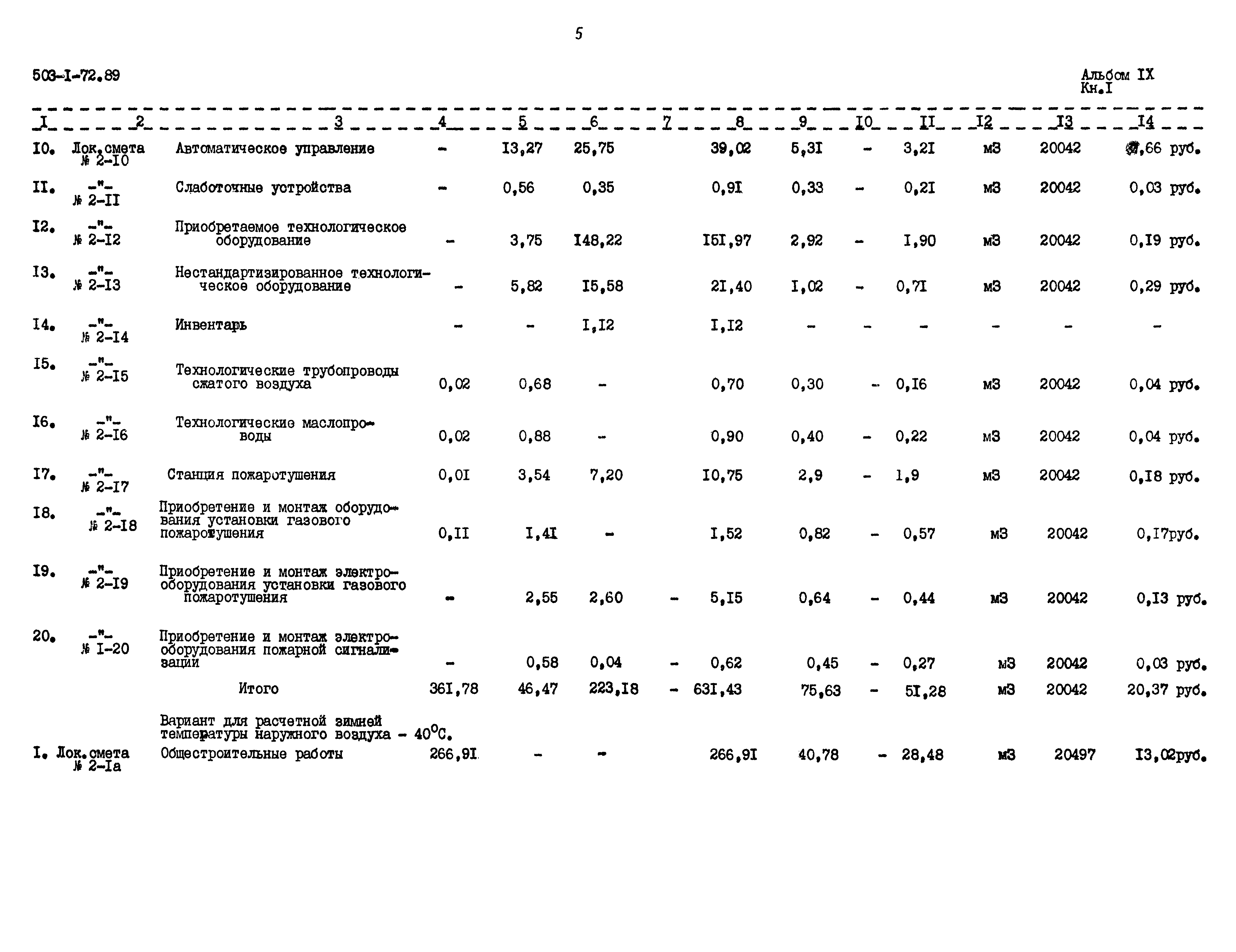 Типовой проект 503-1-72.89