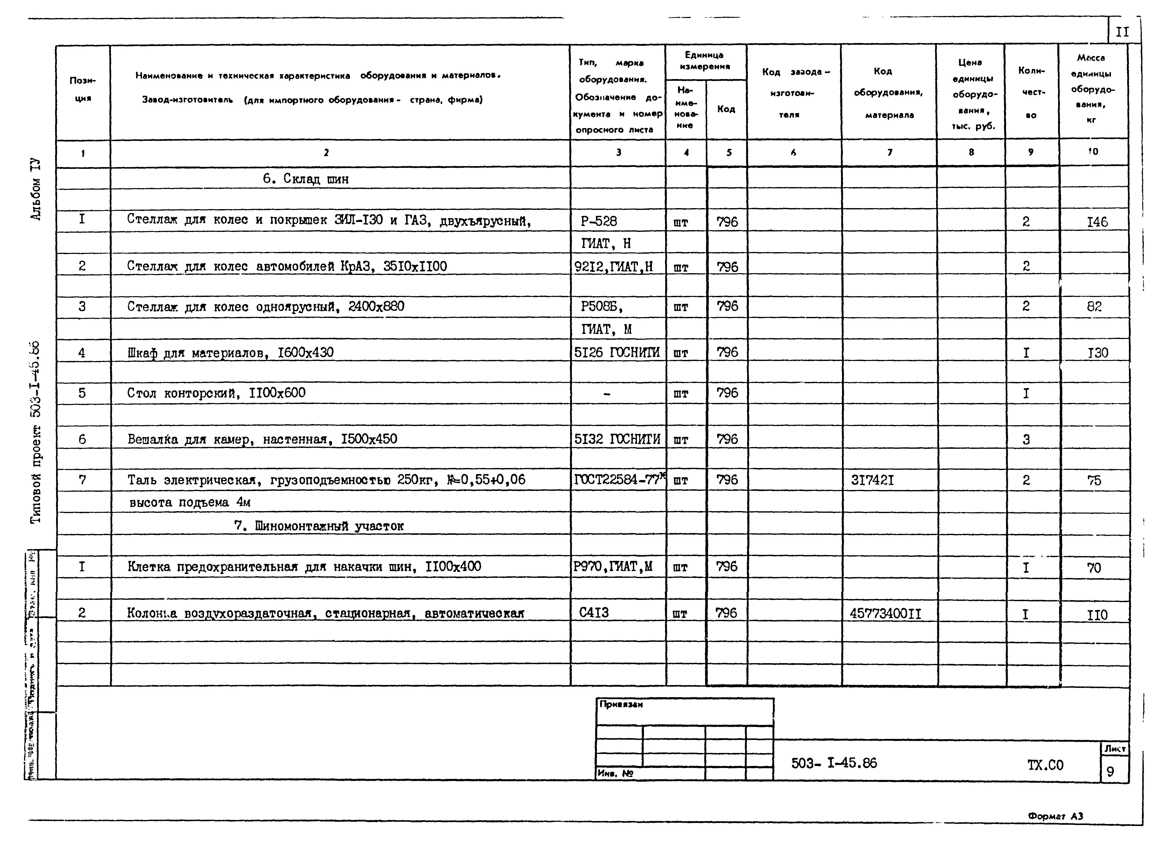 Типовой проект 503-1-45.86