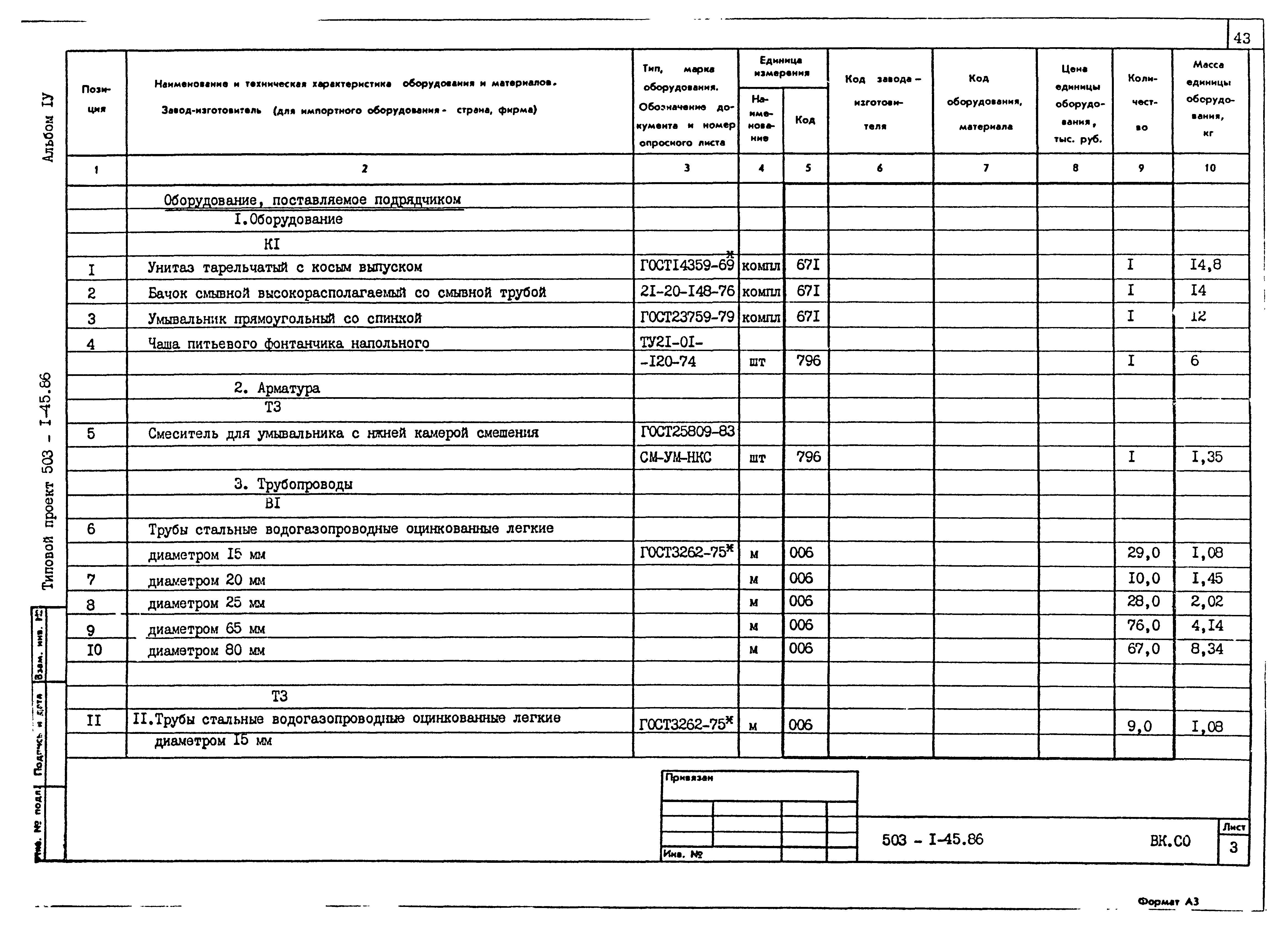 Типовой проект 503-1-45.86