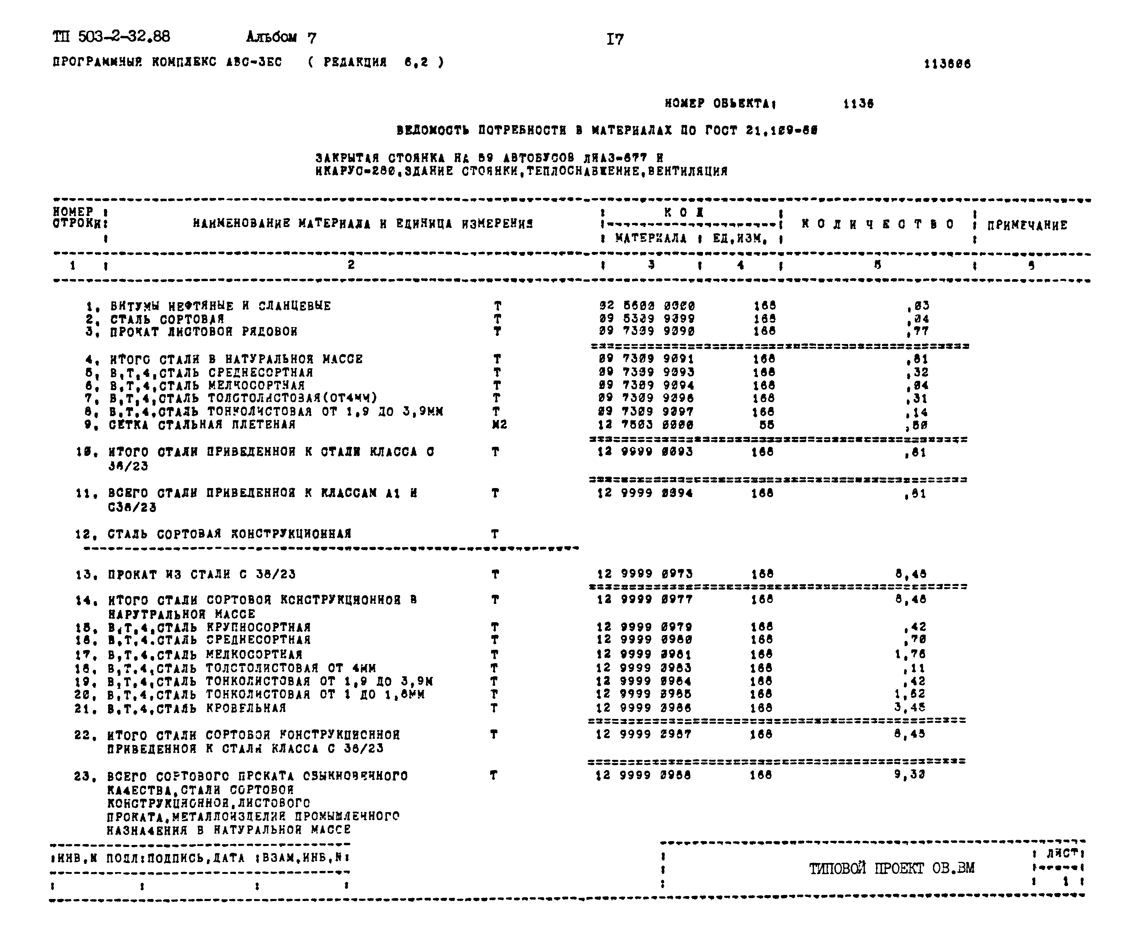 Типовой проект 503-2-32.88