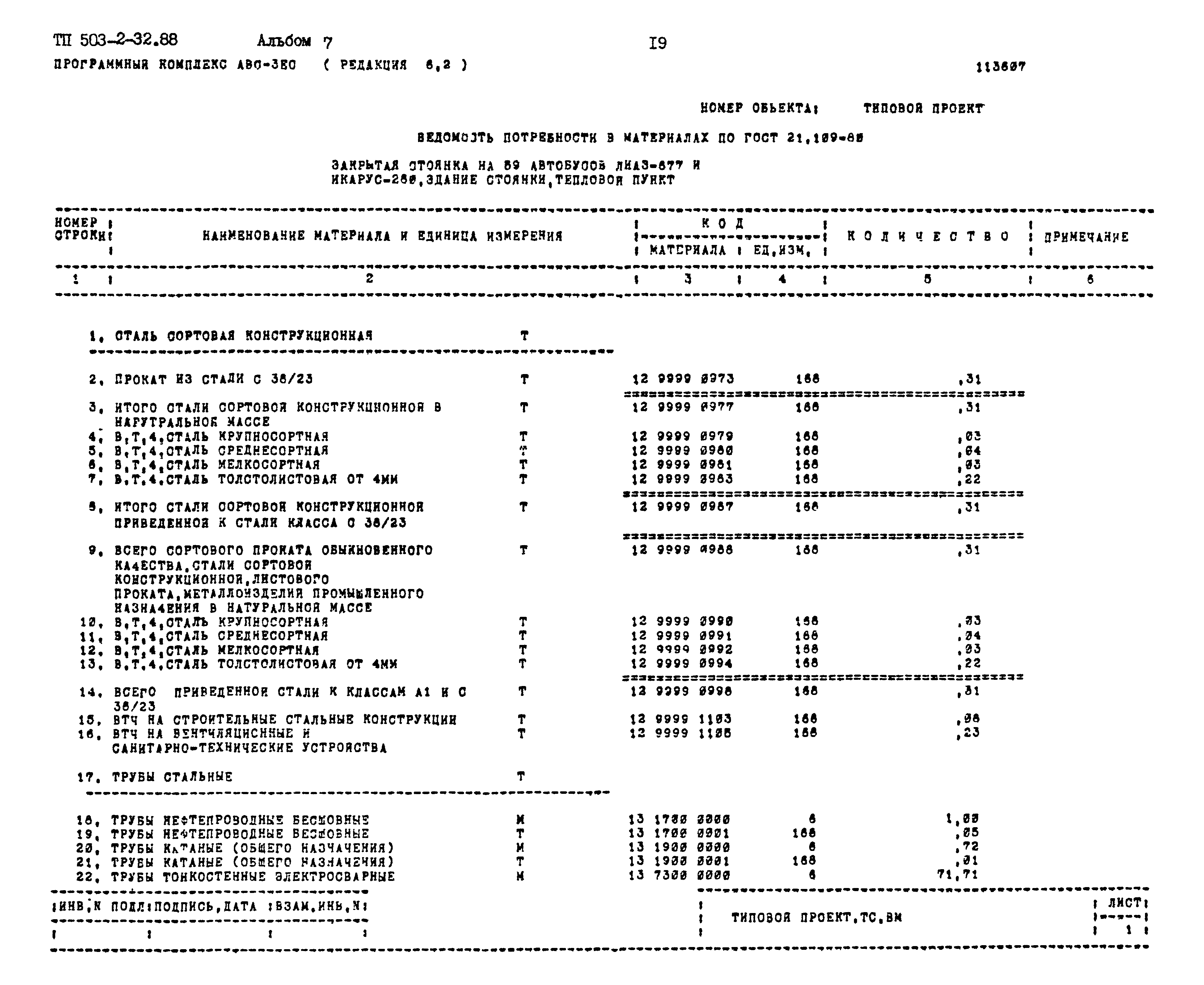 Типовой проект 503-2-32.88