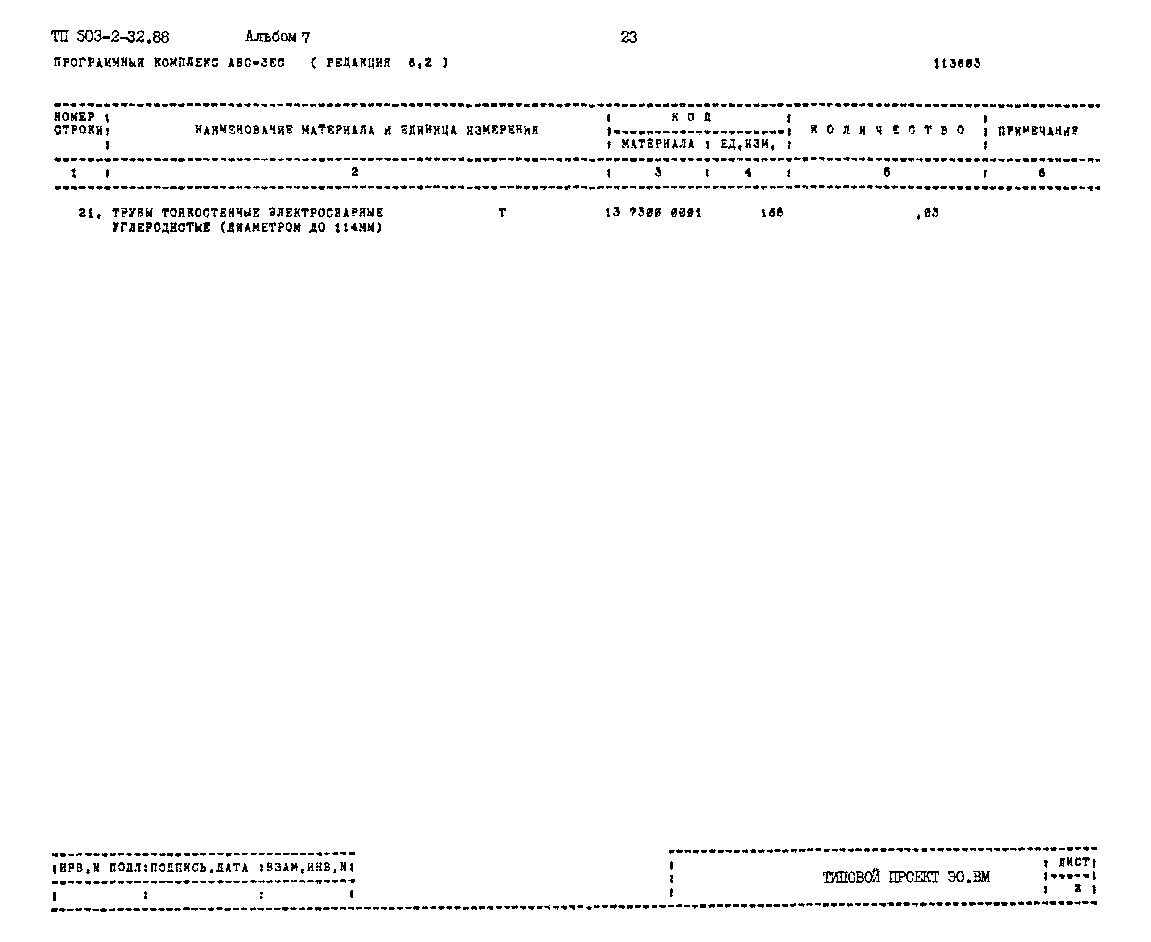Типовой проект 503-2-32.88
