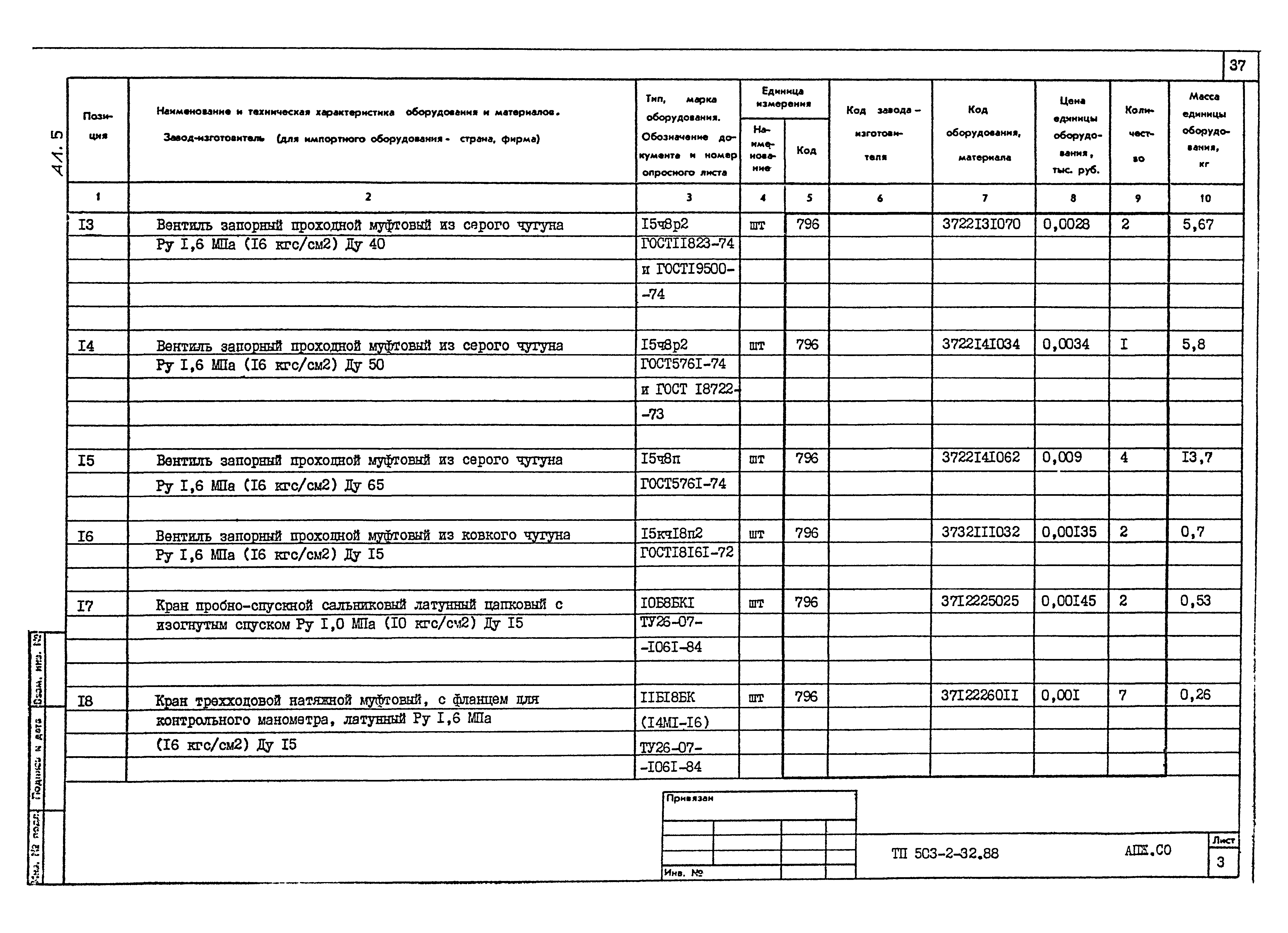 Типовой проект 503-2-32.88