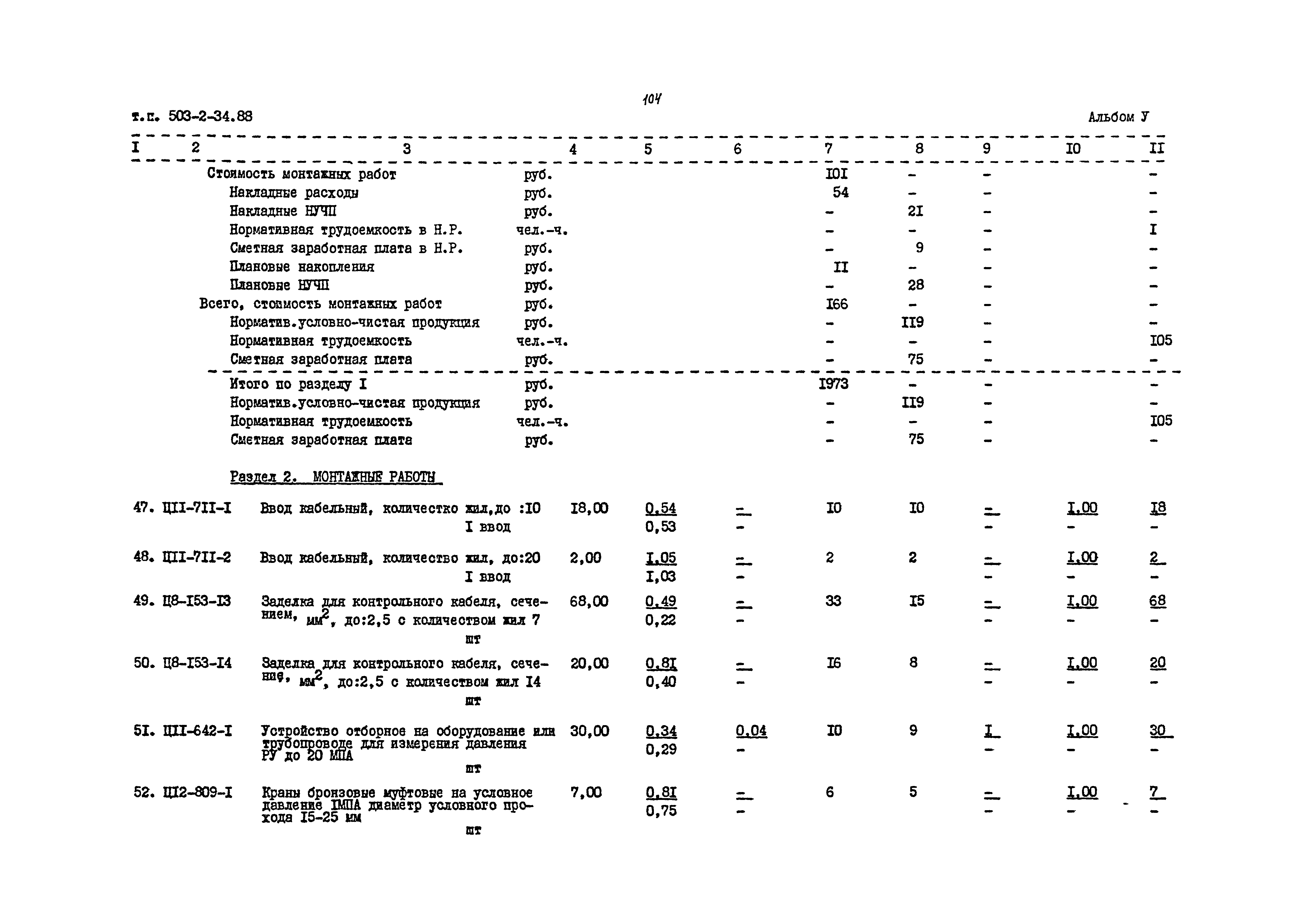 Типовой проект 503-2-34.88