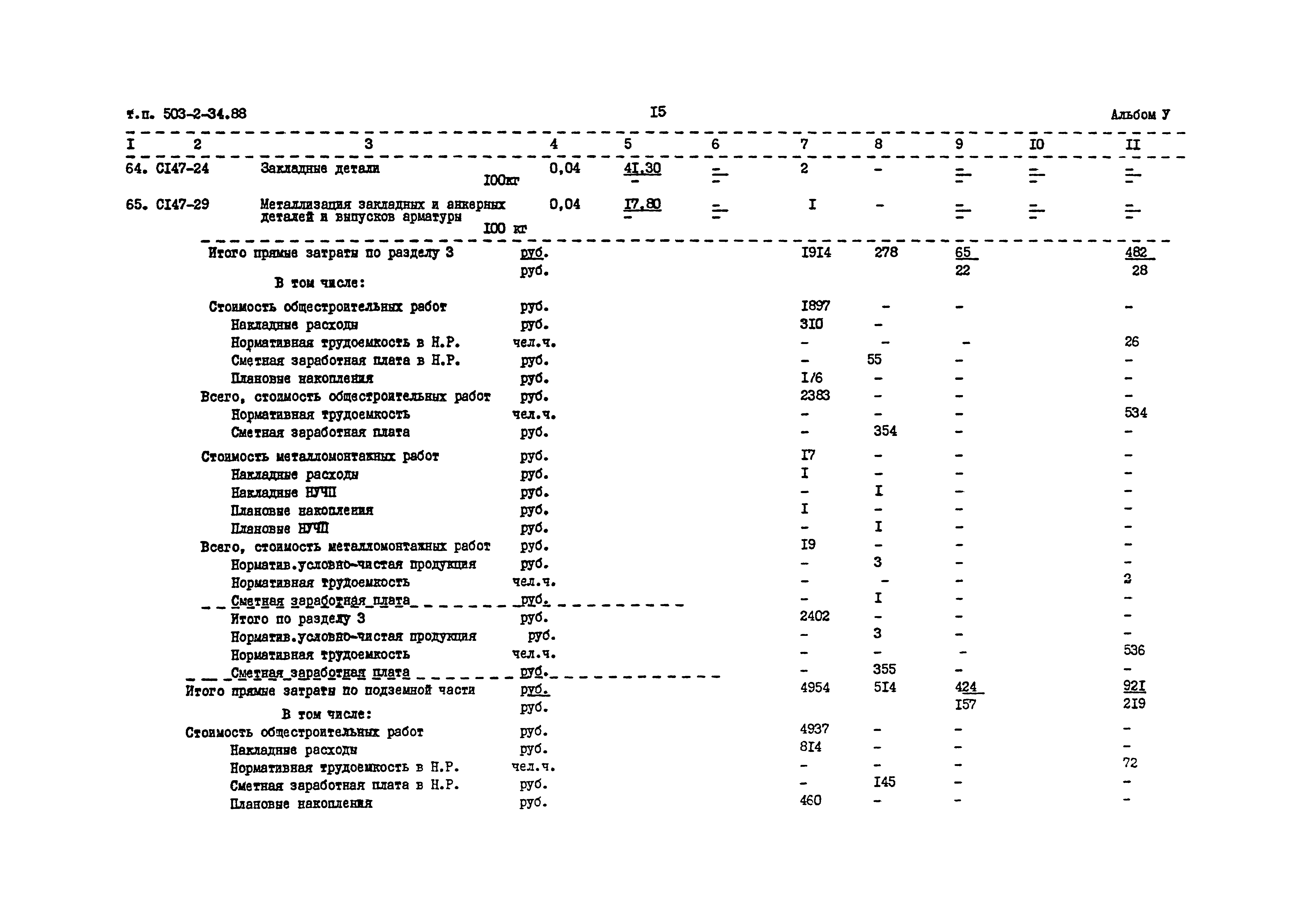 Типовой проект 503-2-34.88