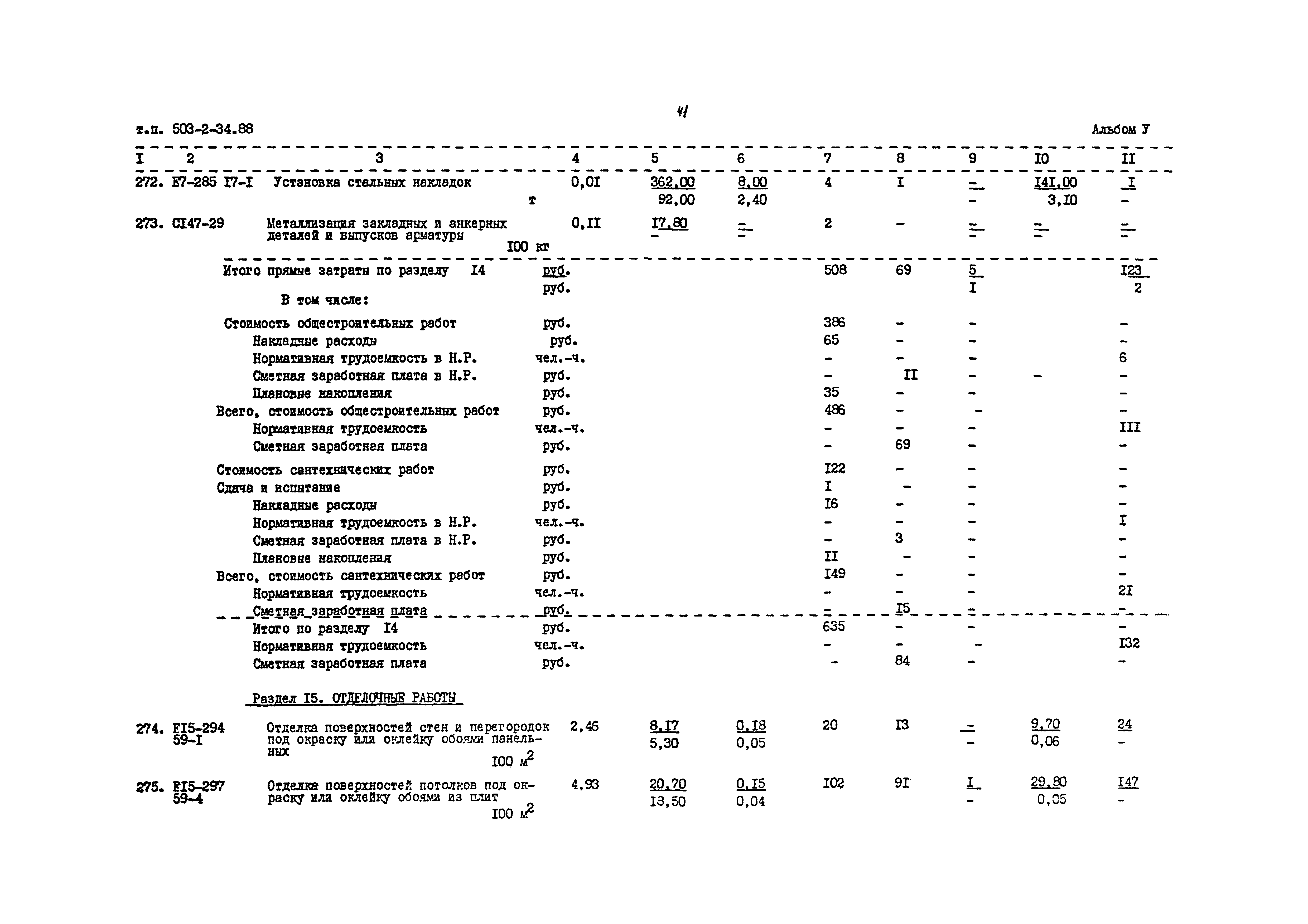 Типовой проект 503-2-34.88
