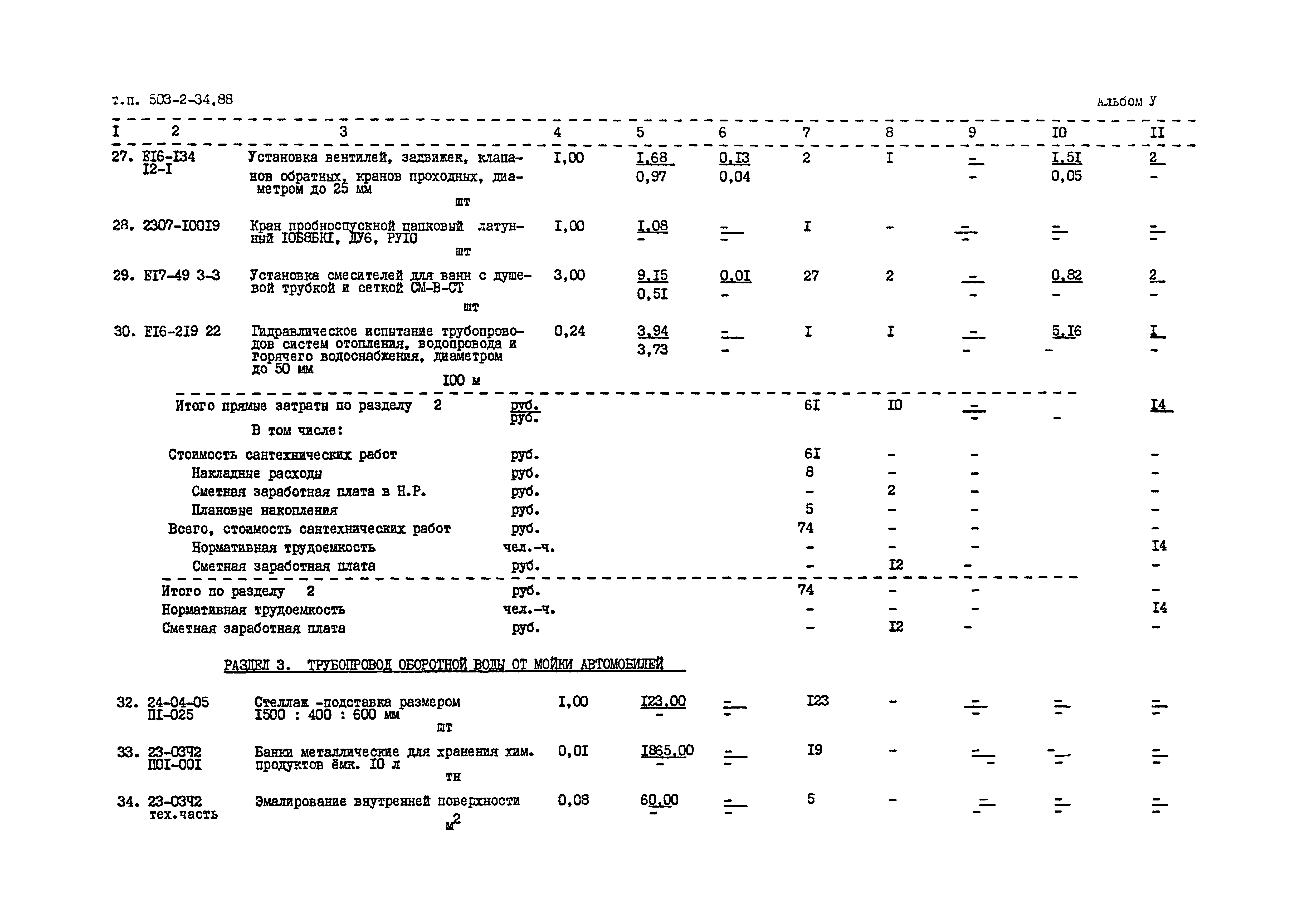 Типовой проект 503-2-34.88